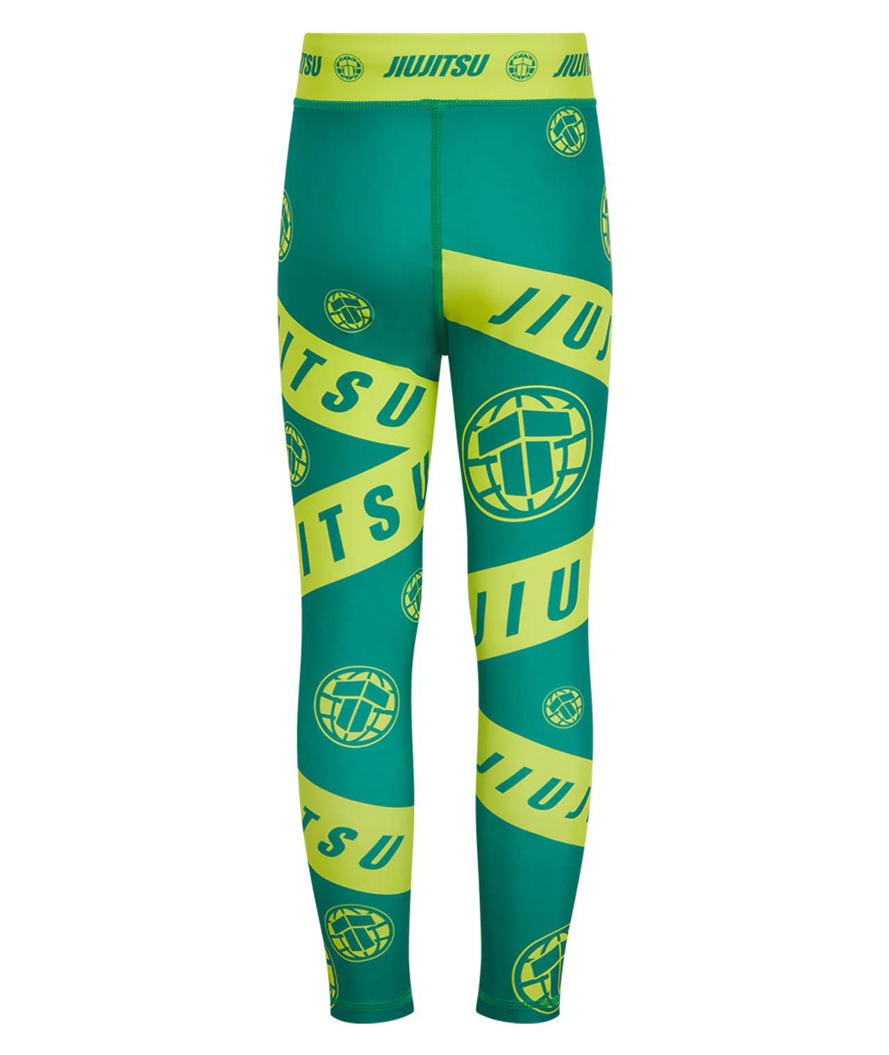 Kids Helena Taped Spats - Green & Yellow - Image 2