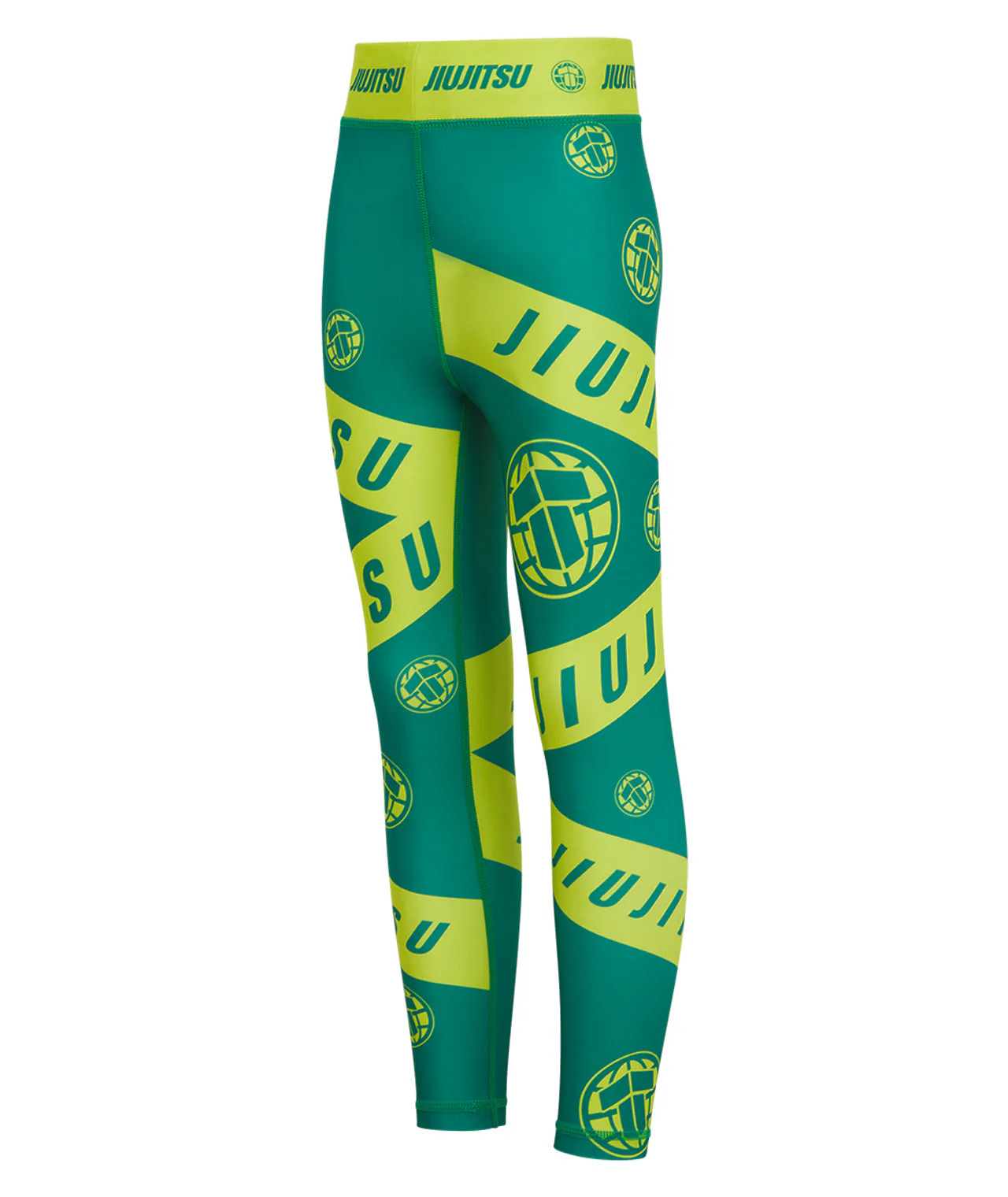 Kids Helena Taped Spats - Green & Yellow - Image 3