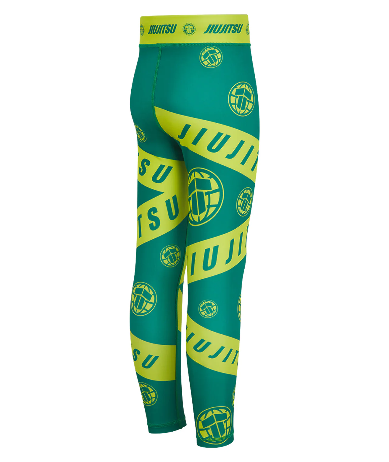Kids Helena Taped Spats - Green & Yellow - Image 4