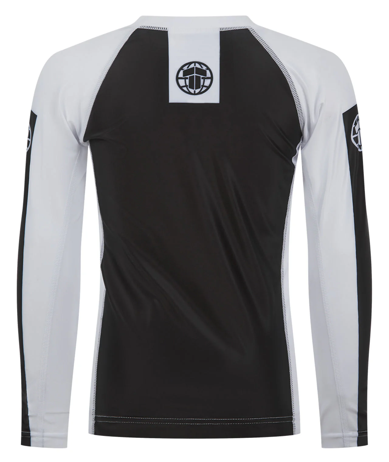 Kids IBJJF Ranked Long Sleeve Rash Guard - White - Image 3