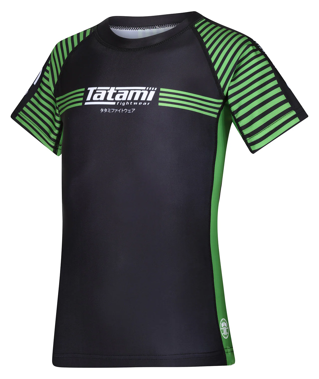 Kids IBJJF Ranked Rash Guard - Green - Image 3