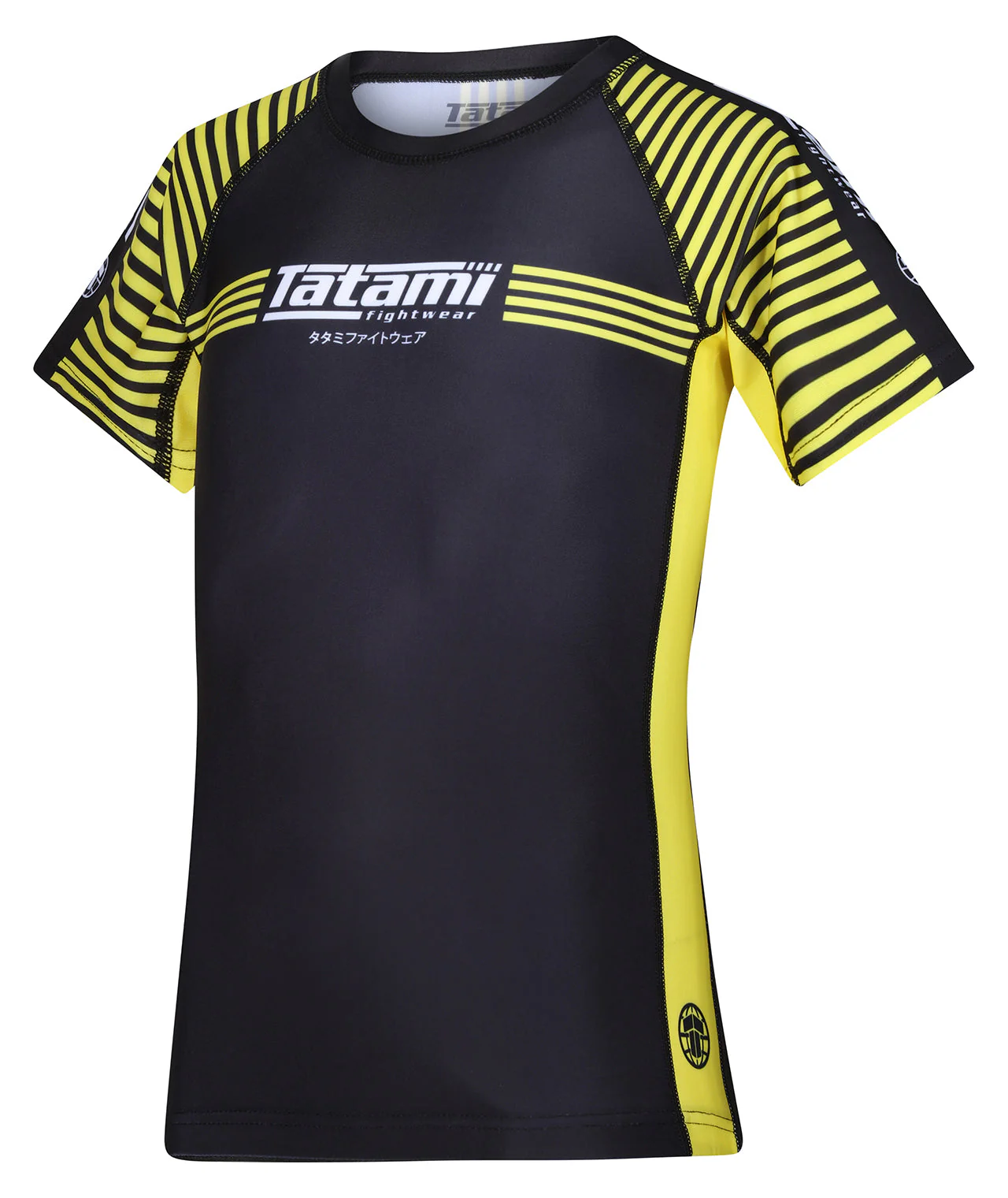 Kids IBJJF Ranked Rash Guard - Yellow - Image 3