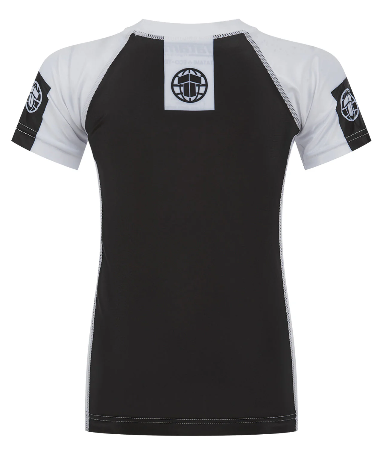 Kids IBJJF Ranked Short Sleeve Rash Guard - White - Image 3