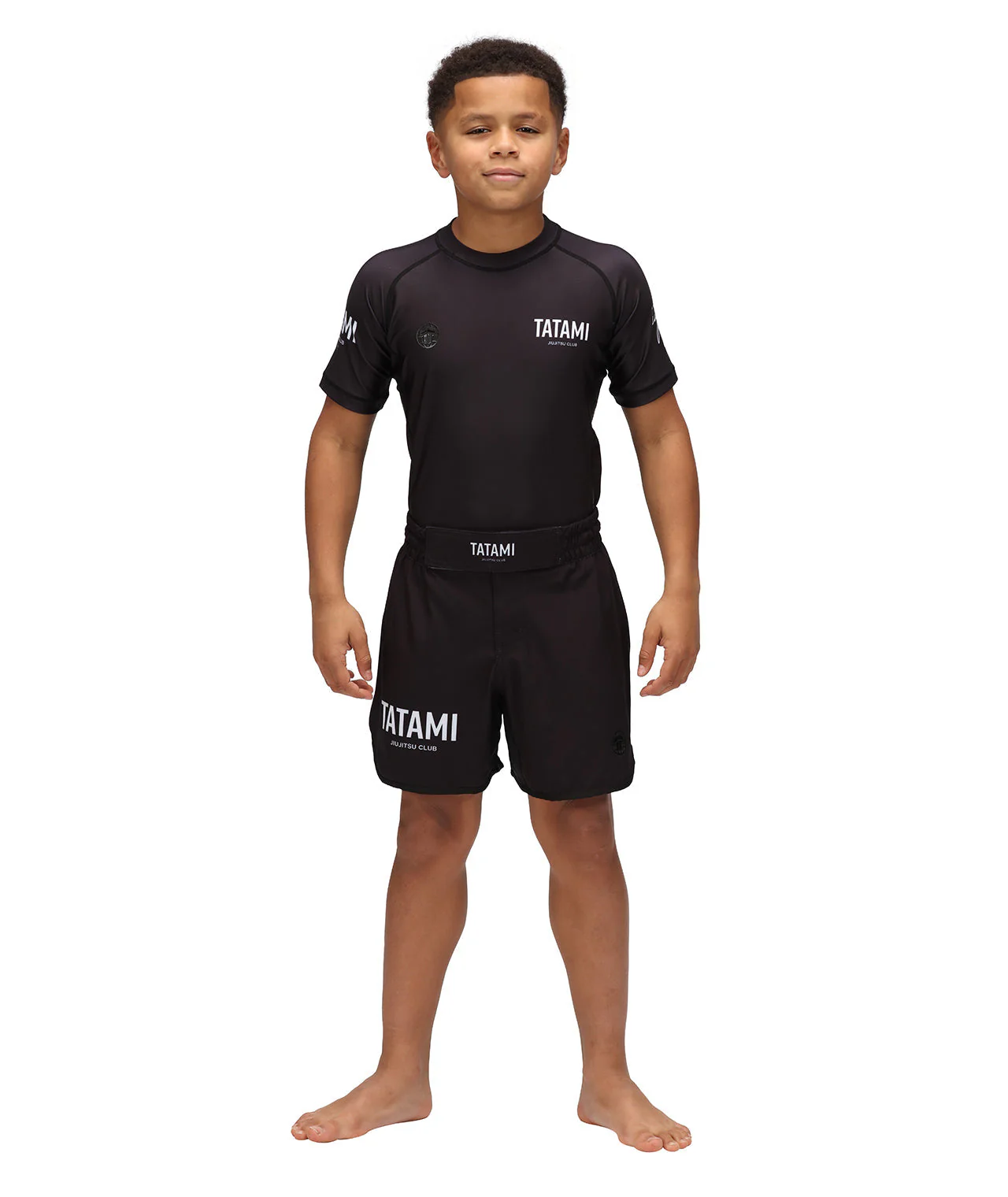 Kids JJ Club Grappling Shorts - Black - Image 6