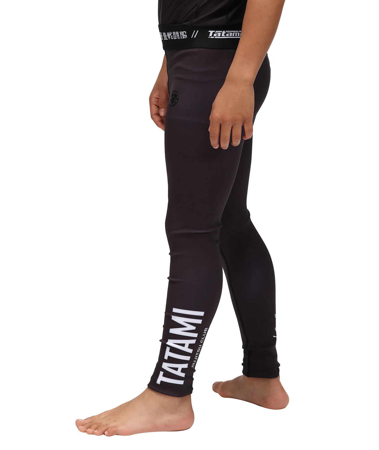 Kids JJ Club Grappling Spats - Black - Image 3