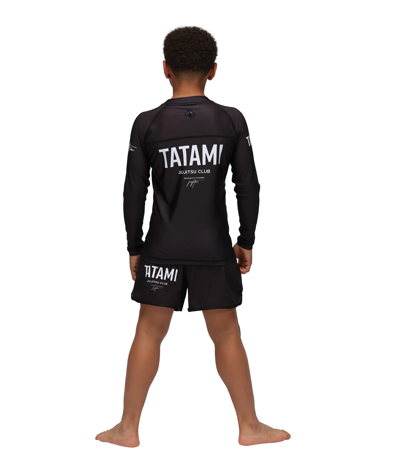 Kids JJ Club Long Sleeve Rash Guard - Black - Image 6