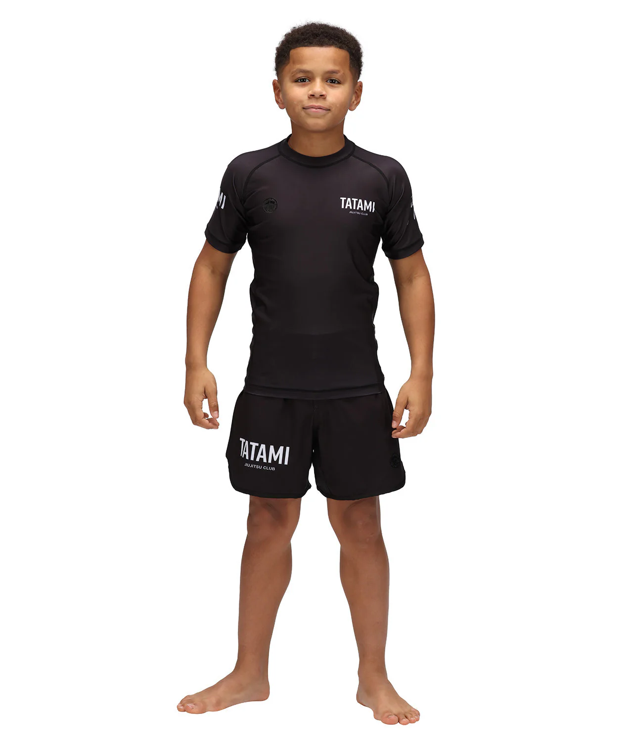 Kids JJ Club Short Sleeve Rash Guard - Black - Image 5