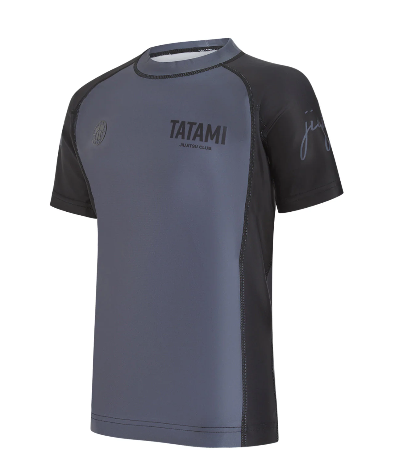 Kids JJ Club Short Sleeve Rash Guard - Grey - Image 3