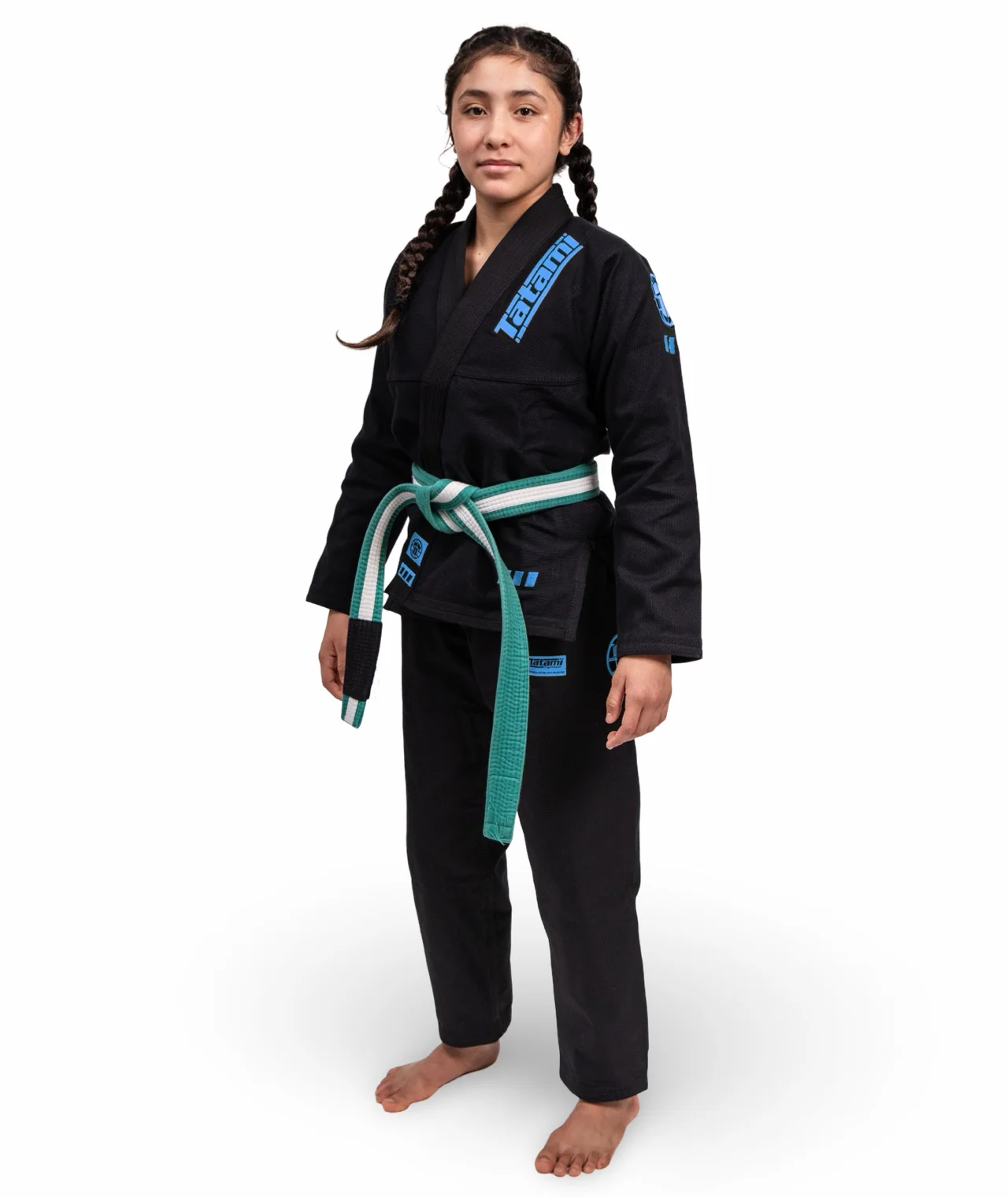 Kids Pro Series Gi - Black & Sky Blue - Image 4