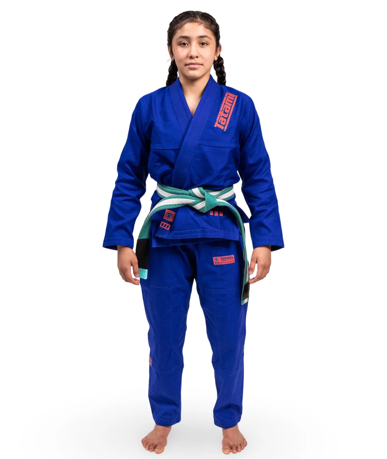 Kids Pro Series Gi - Blue & Wild Rose - Image 2
