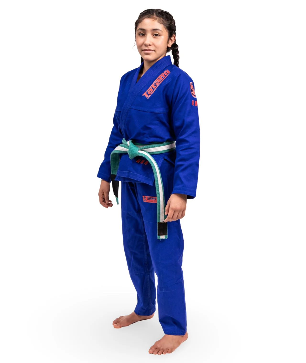 Kids Pro Series Gi - Blue & Wild Rose - Image 4