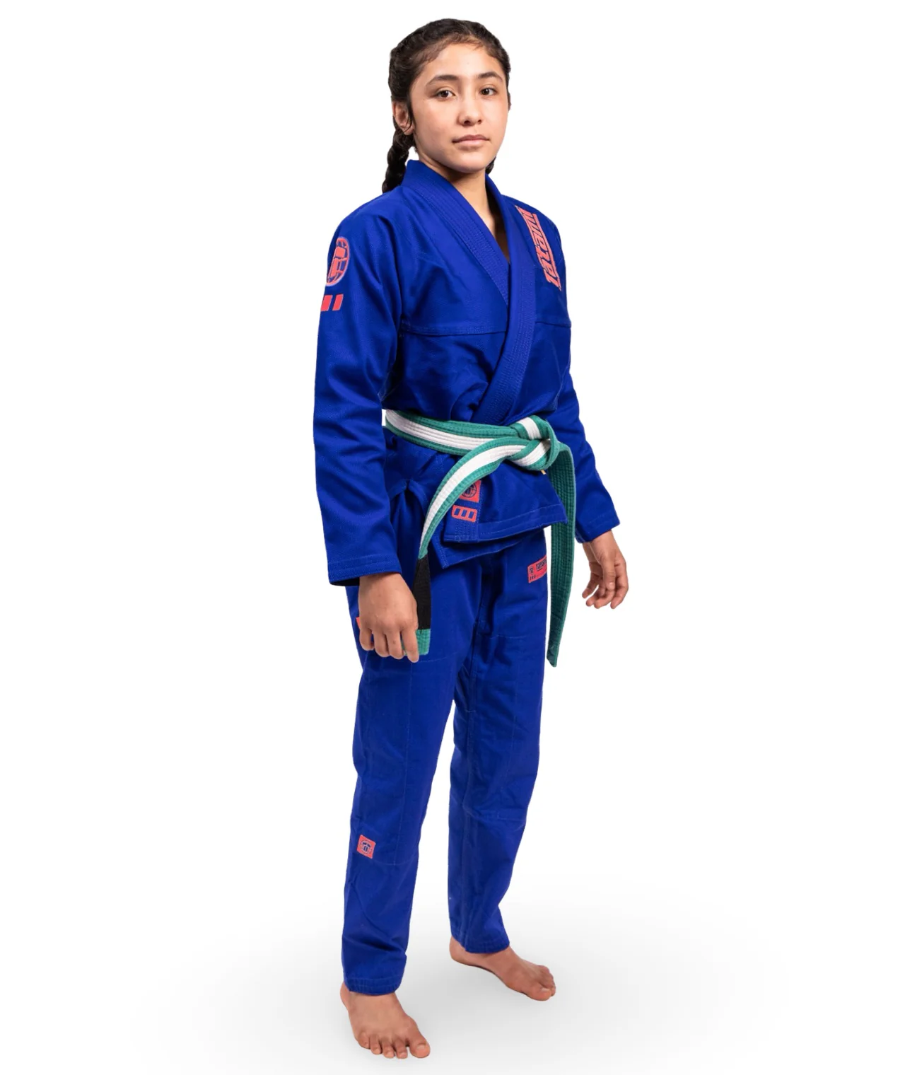 Kids Pro Series Gi - Blue & Wild Rose - Image 5