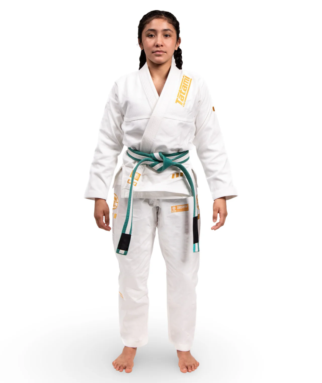 Kids Pro Series Gi - White & Champion Gold - Image 3