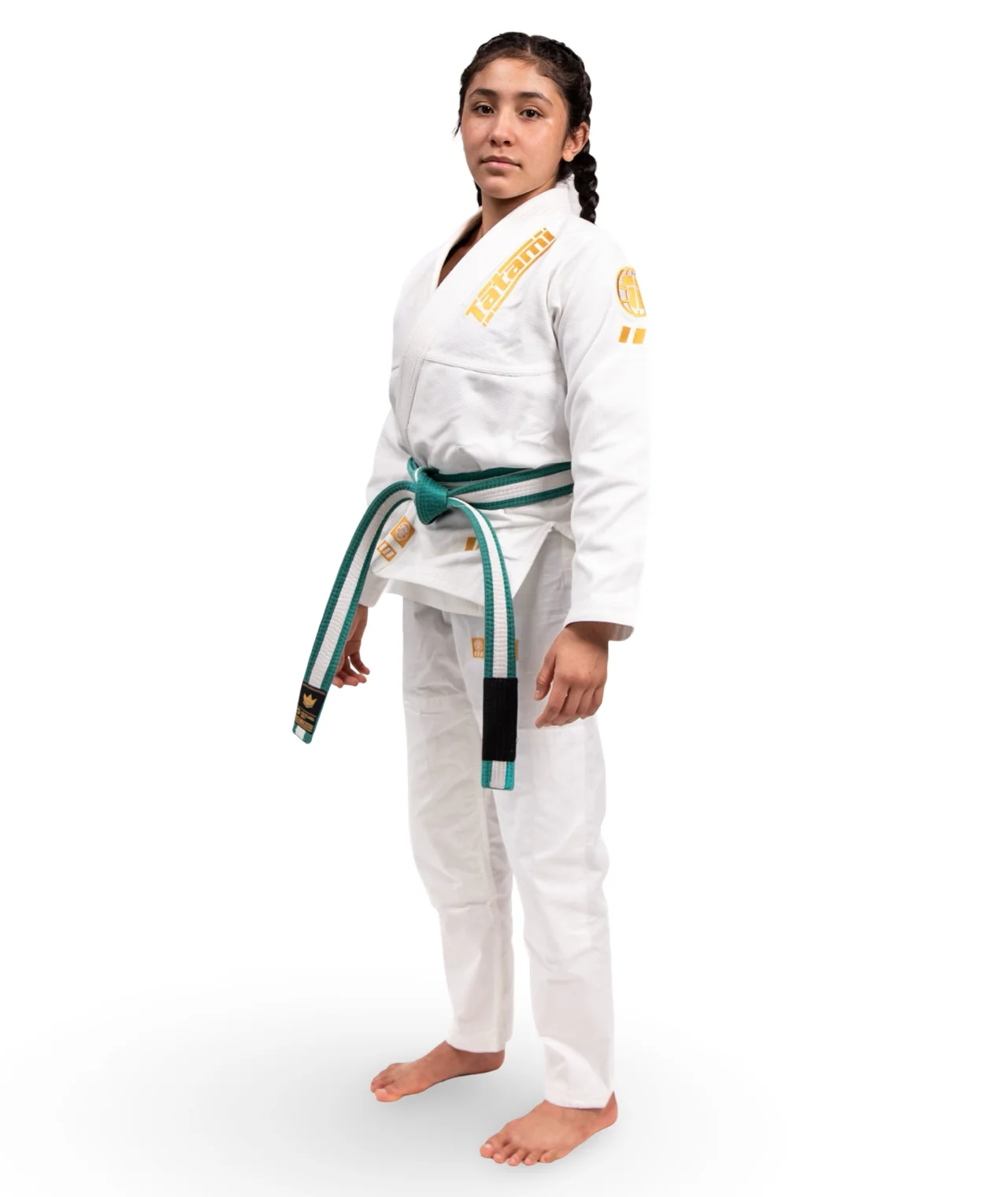 Kids Pro Series Gi - White & Champion Gold - Image 4