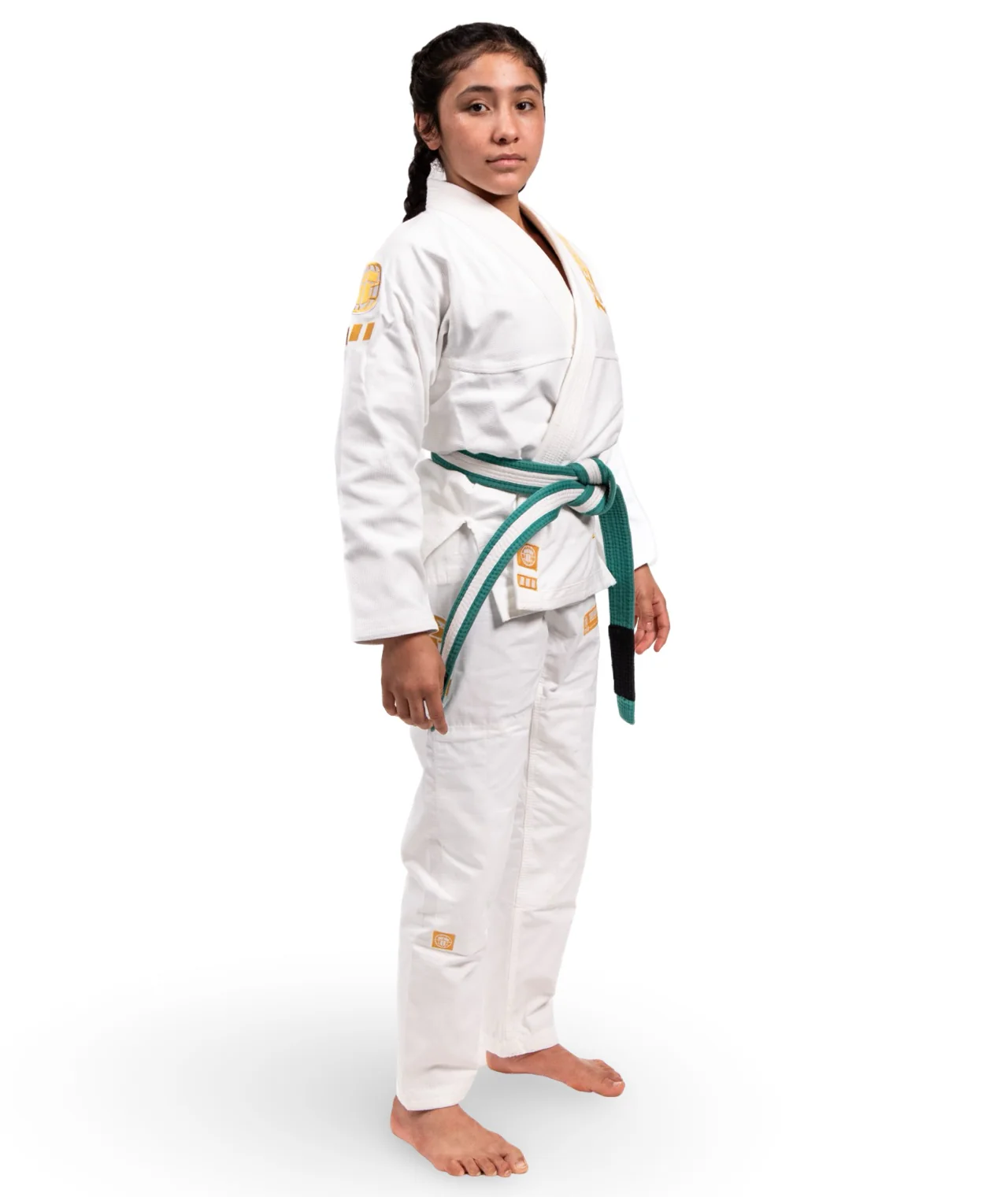 Kids Pro Series Gi - White & Champion Gold - Image 5