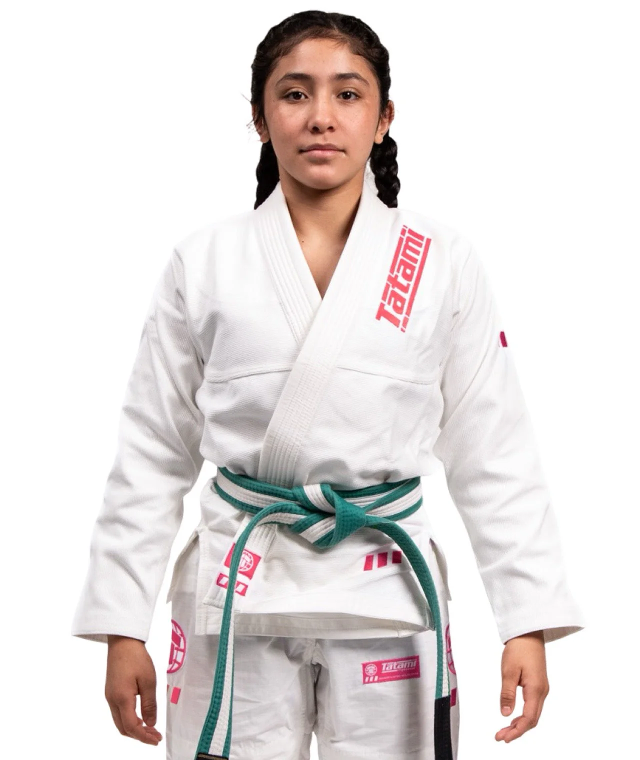 Kids Pro Series Gi - White & Wild Rose