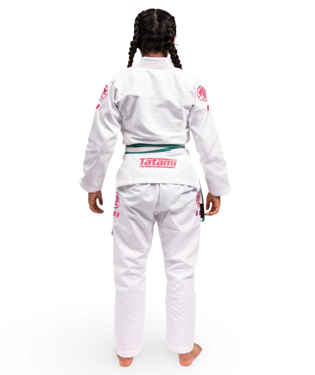Kids Pro Series Gi - White & Wild Rose - Image 6