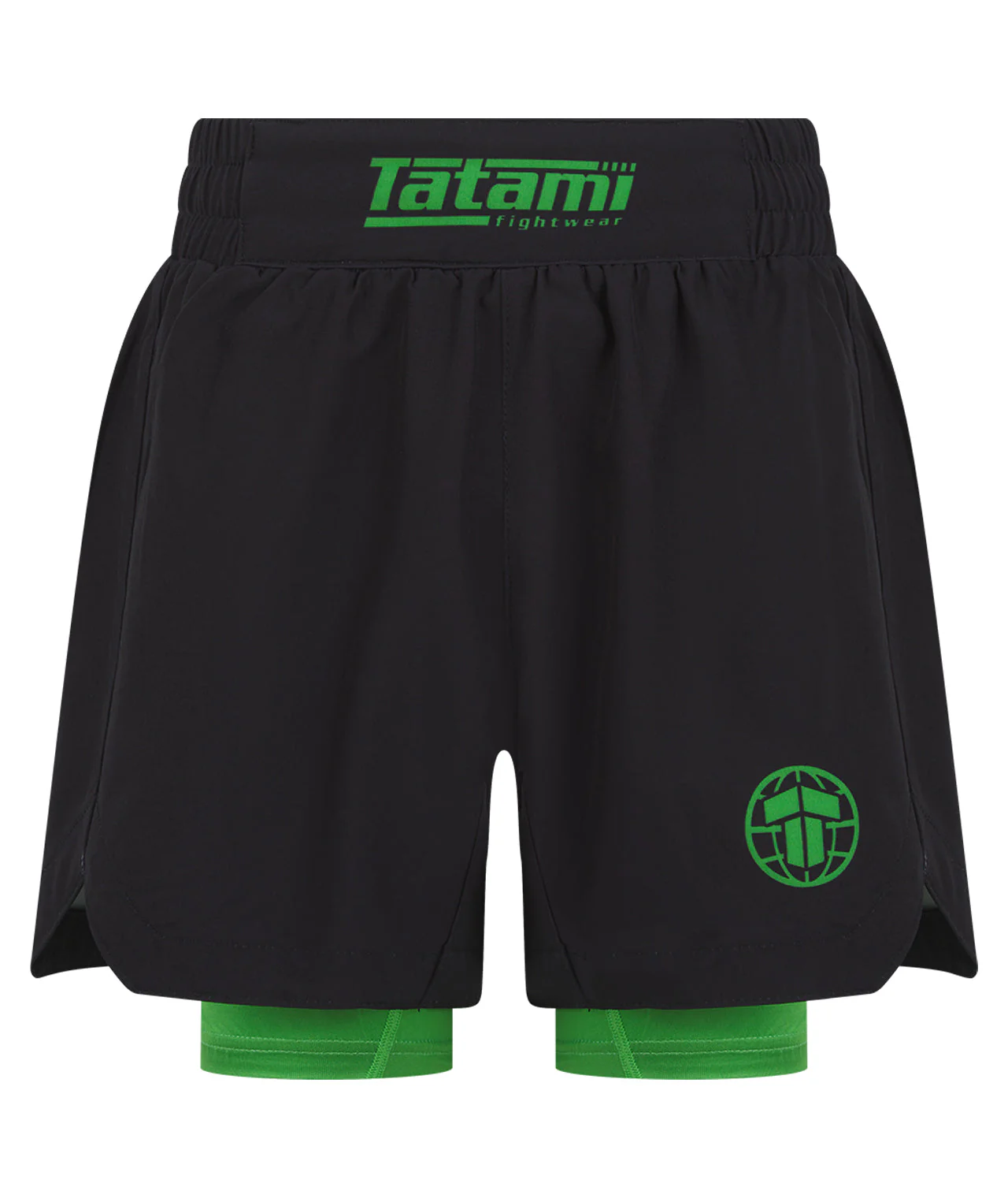 Kids Ranked Hybrid Shorts - Green