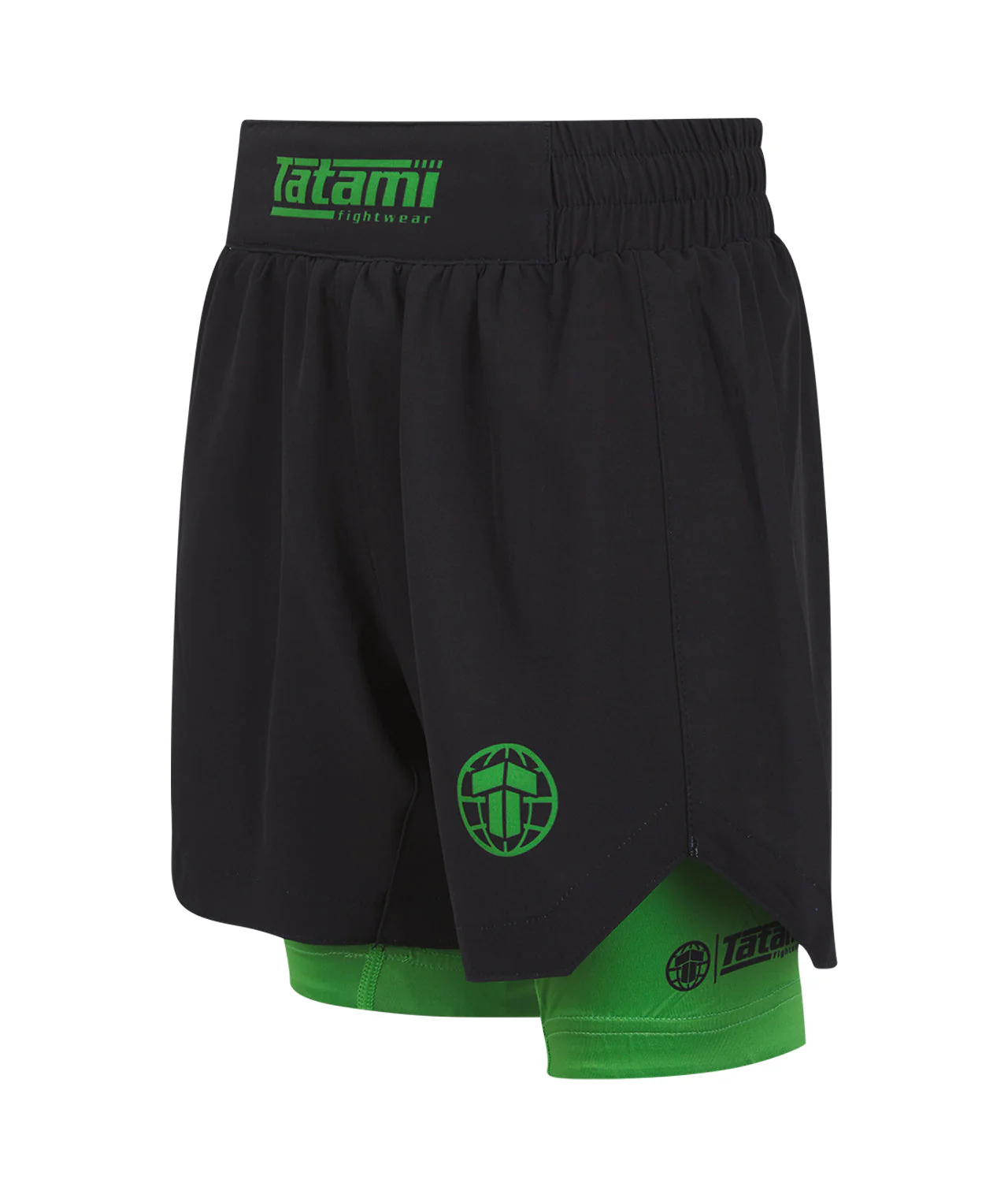 Kids Ranked Hybrid Shorts - Green - Image 3