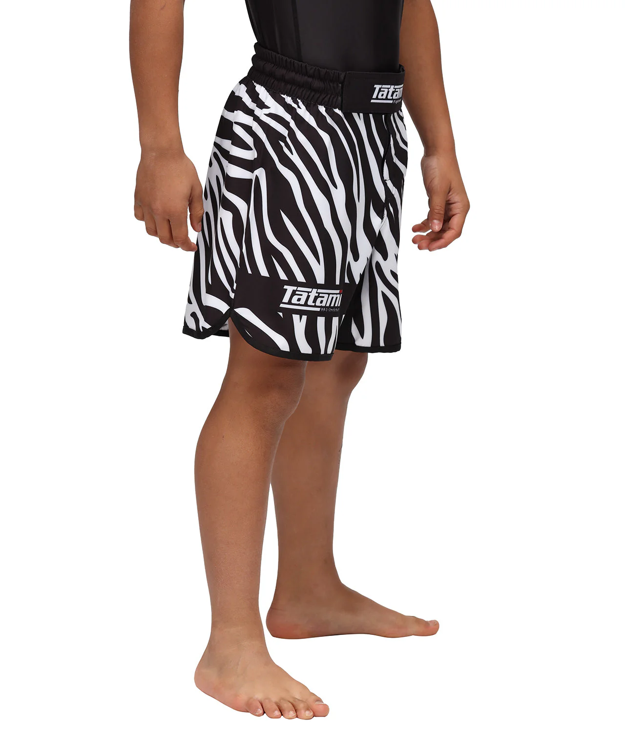 Kids Recharge Grappling Shorts - Zebra - Image 4