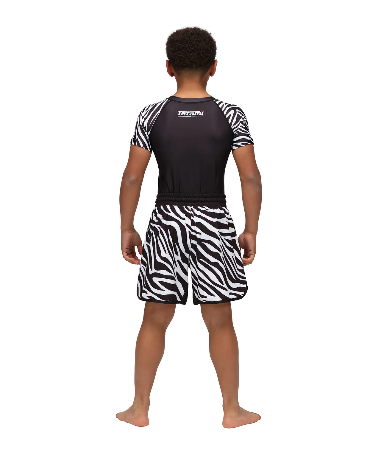 Kids Recharge Grappling Shorts - Zebra - Image 7