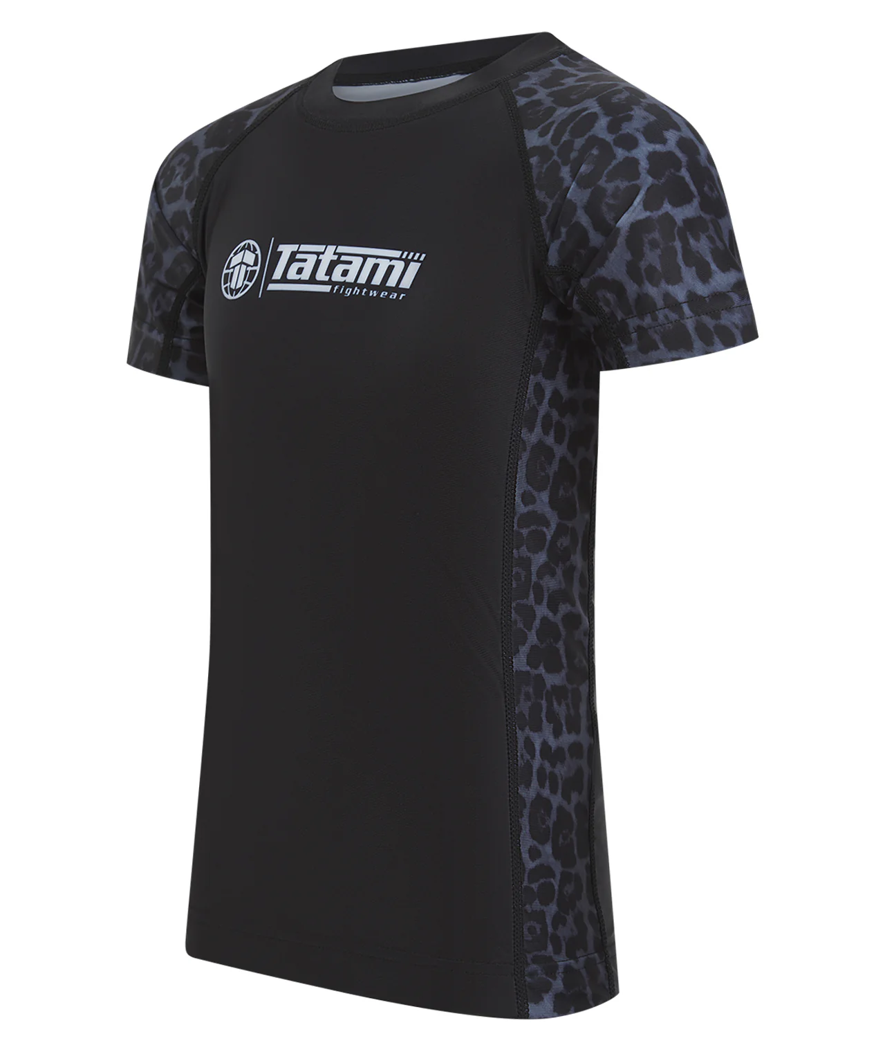 Kids Recharged Rash Guard - Grey Leopard - Image 3