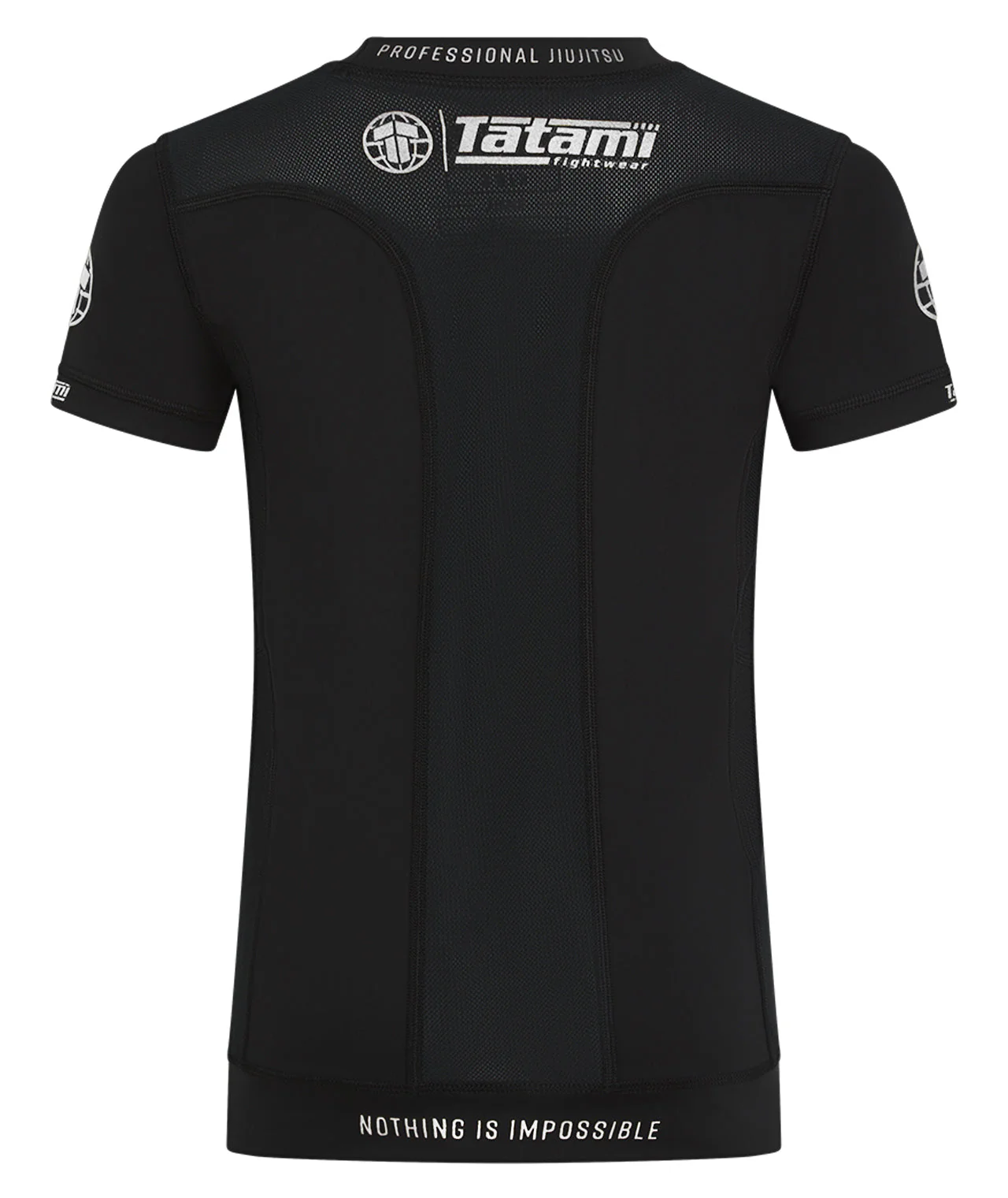 Kids Tatami Pro Rash Guard - Black & Silver - Image 2
