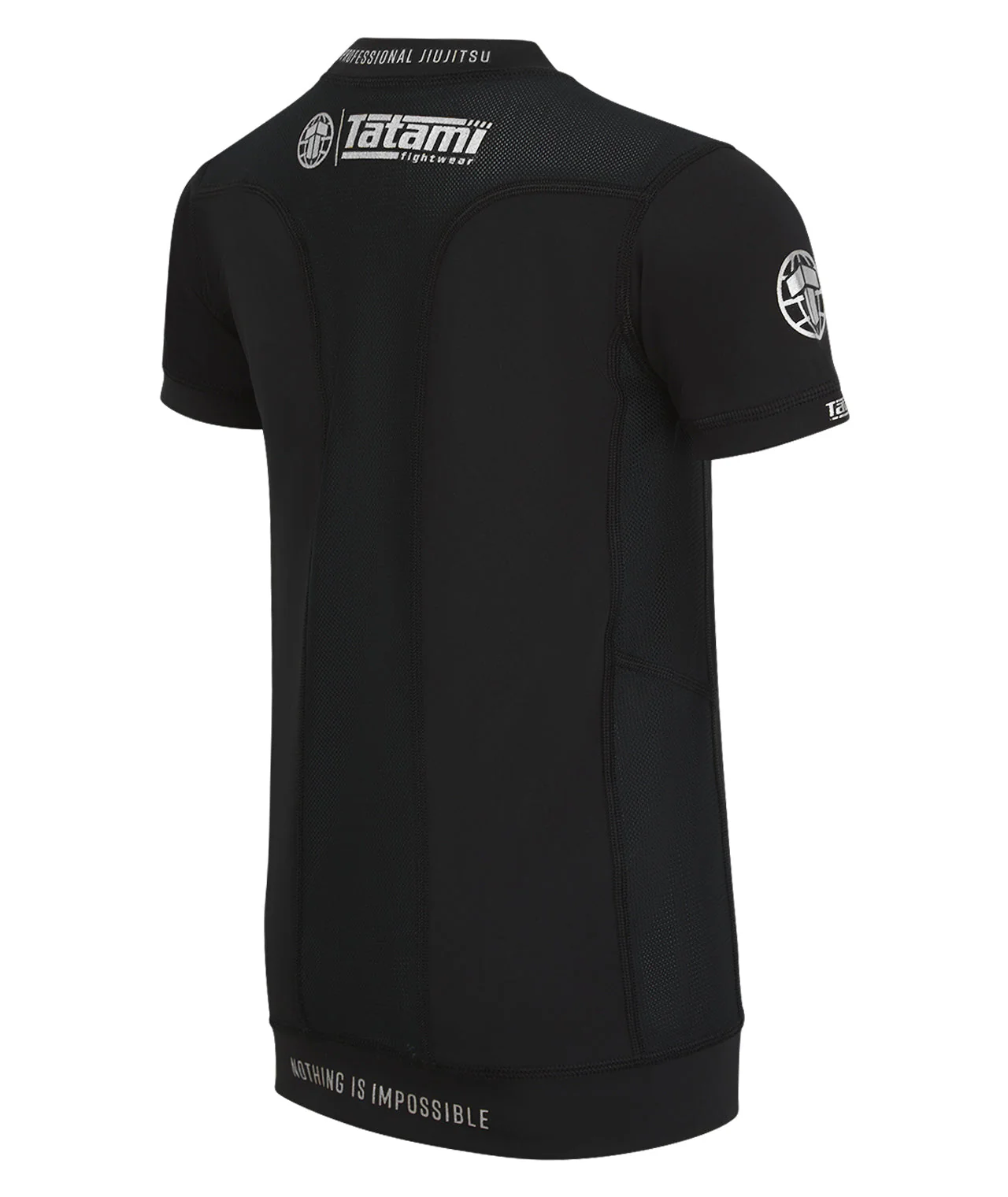 Kids Tatami Pro Rash Guard - Black & Silver - Image 4