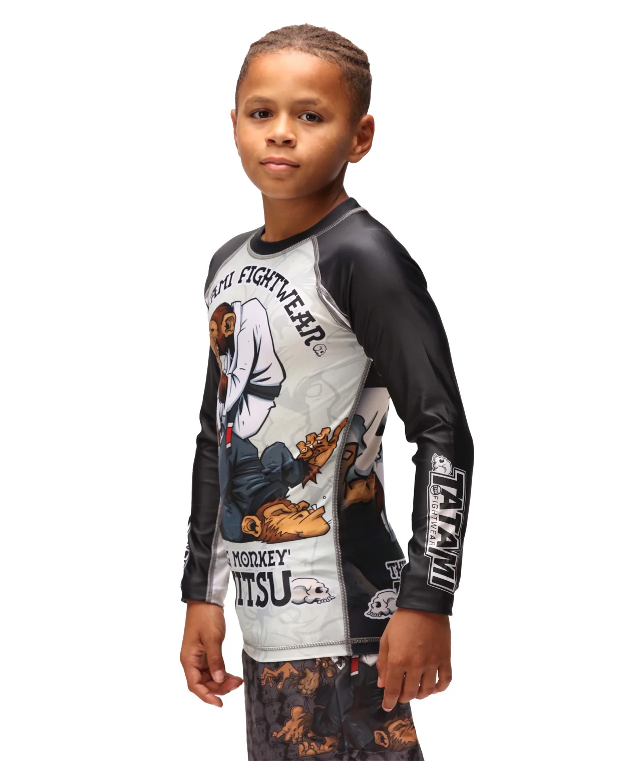 Kids Thinker Monkey Rash Guard - Image 3