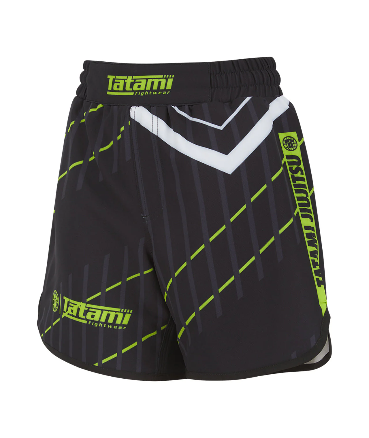 Ladies Abstract High Cut Shorts - Black - Image 3