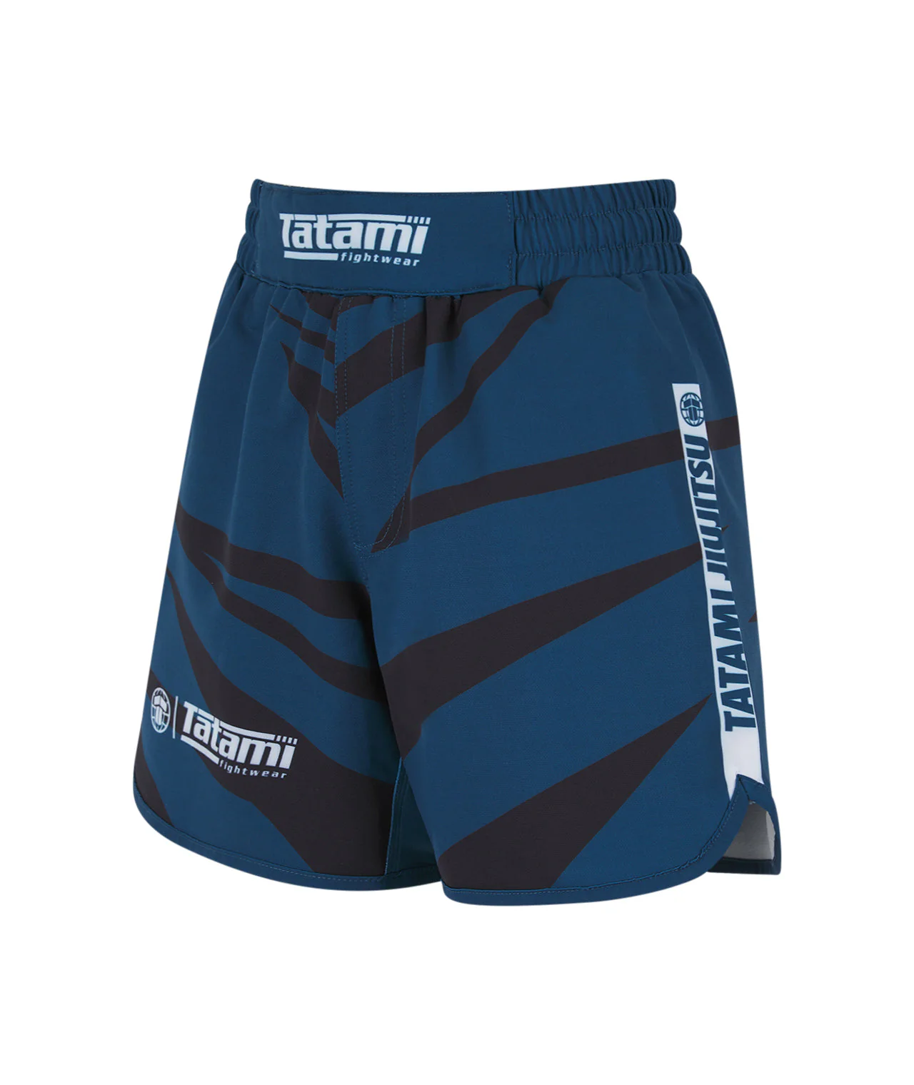 Ladies Abstract High Cut Shorts - Teal - Image 3