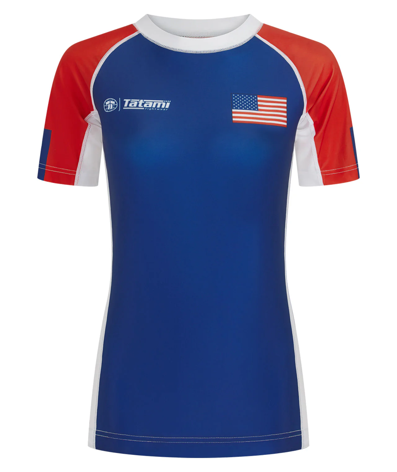 Ladies Abstract Rash Guard - USA