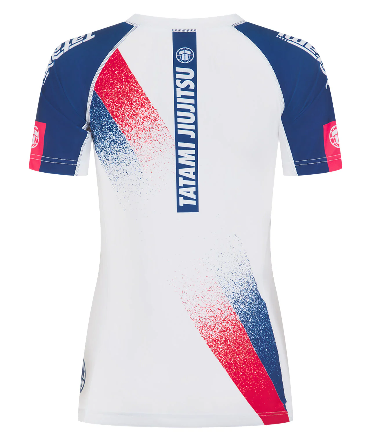 Ladies Abstract Rash Guard - White & Navy - Image 3