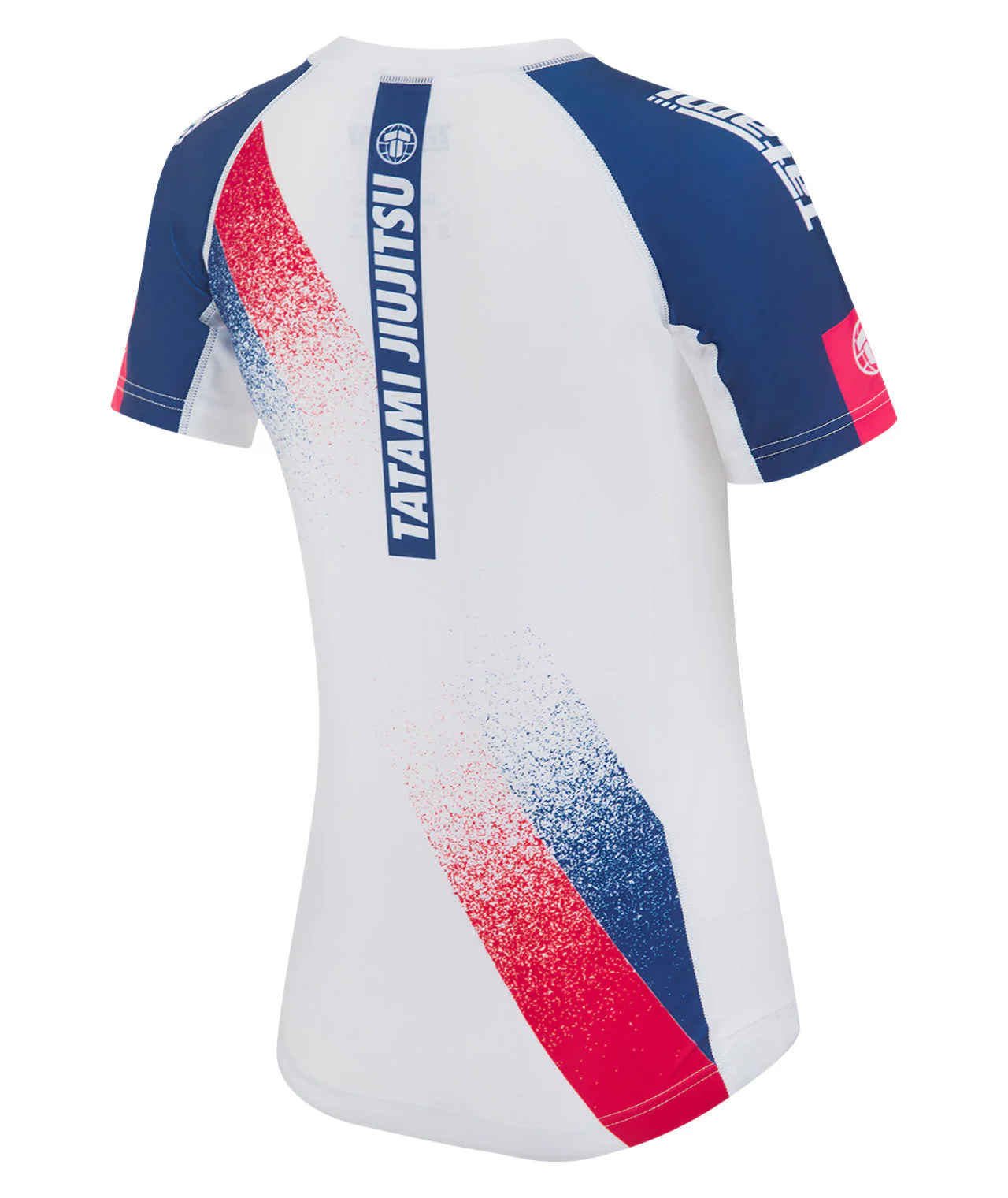 Ladies Abstract Rash Guard - White & Navy - Image 5