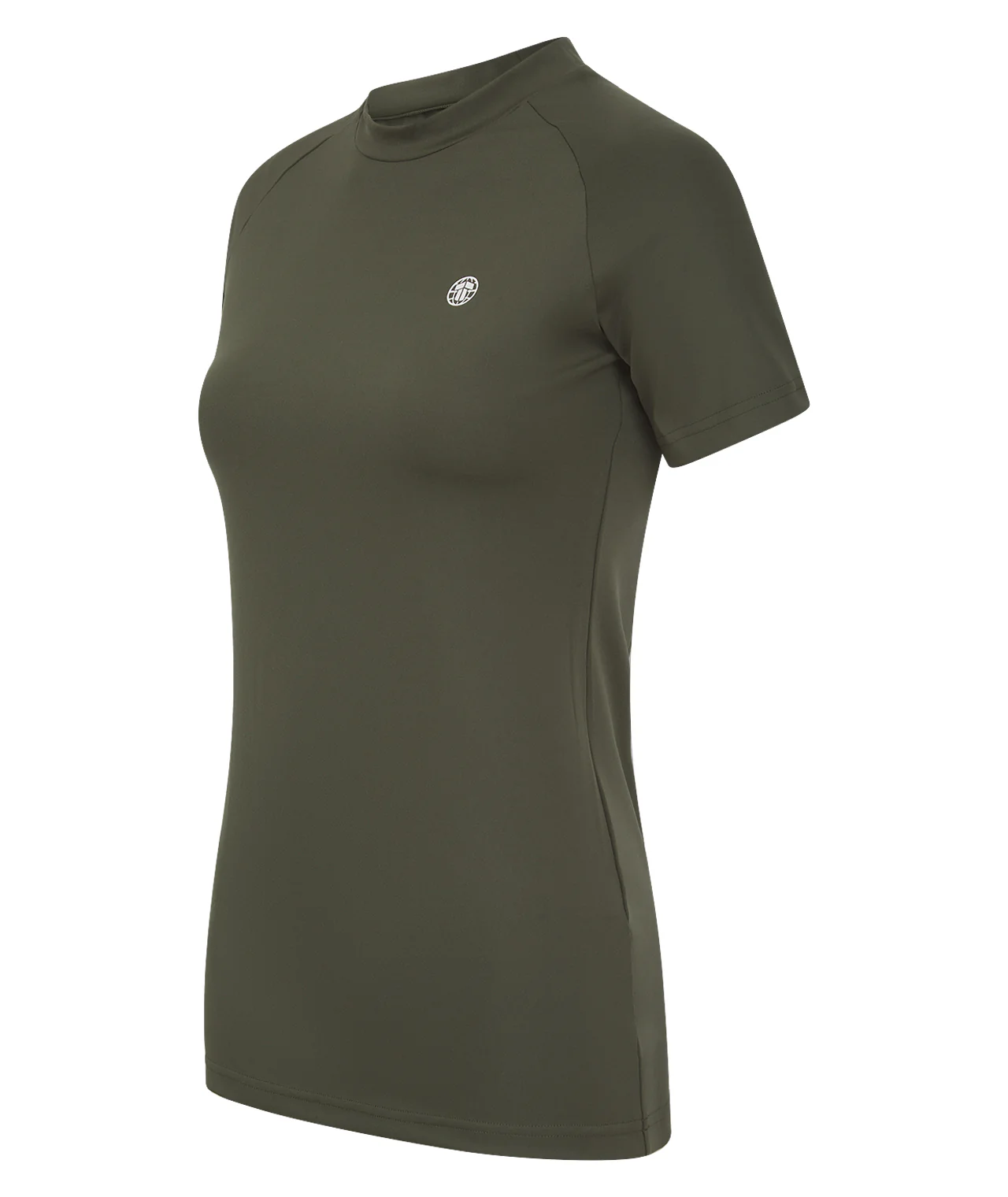Ladies Agile Short Sleeve Rash Guard - Khaki - Image 4