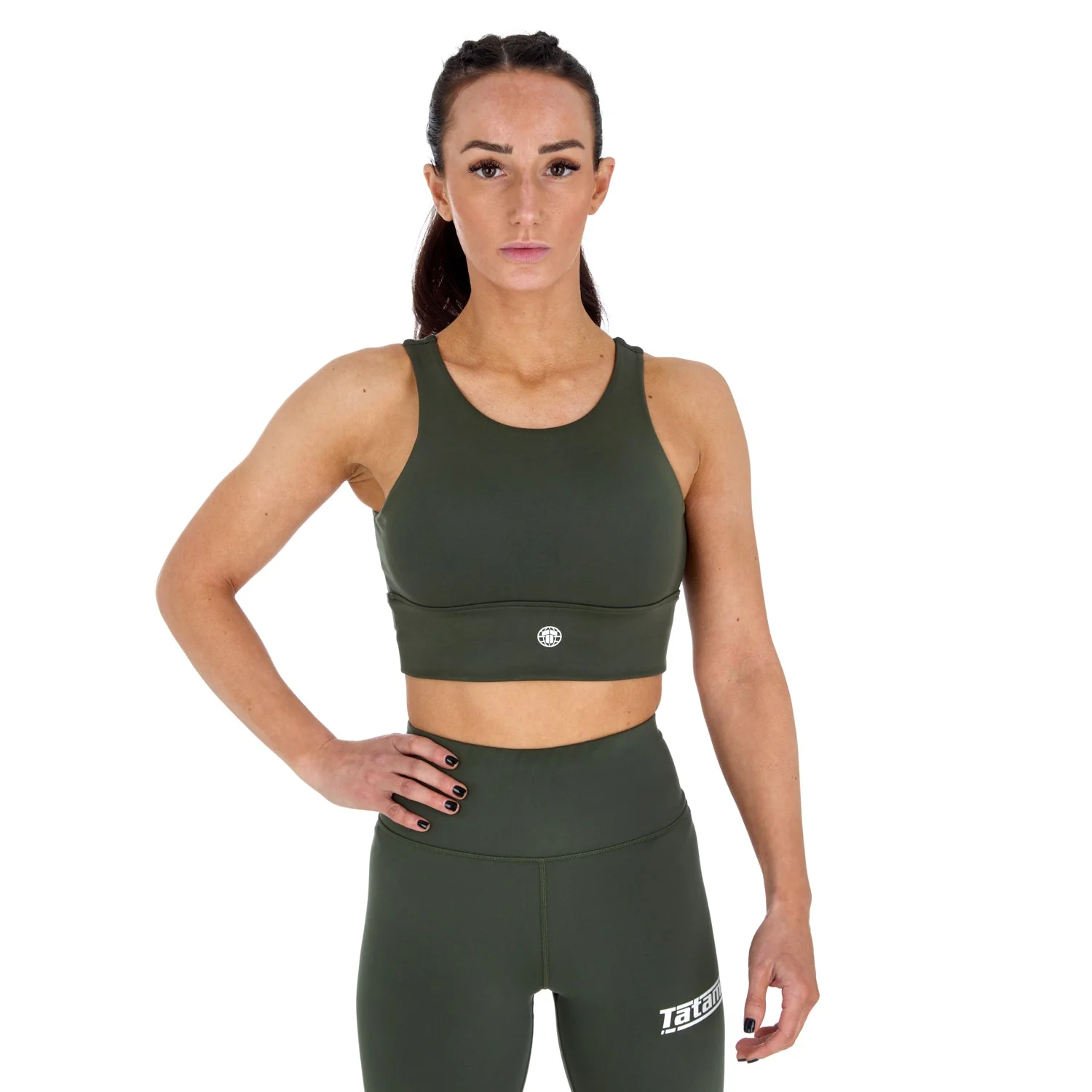 Ladies Agile Sports Bra - Khaki - Image 2