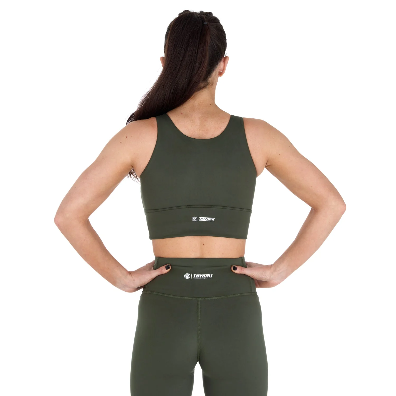 Ladies Agile Sports Bra - Khaki - Image 6