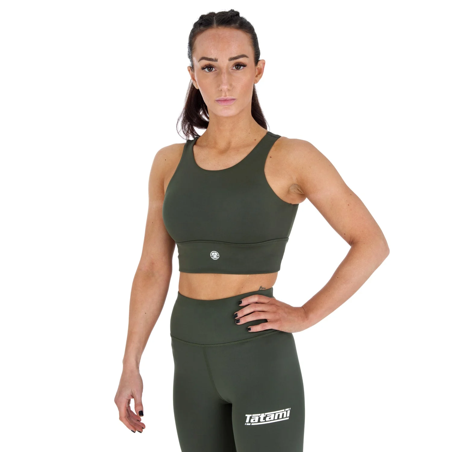 Ladies Agile Sports Bra - Khaki - Image 7