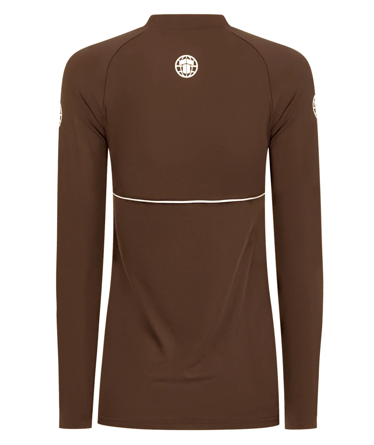 Ladies Contour Long Sleeve Rash Guard - Brown - Image 3