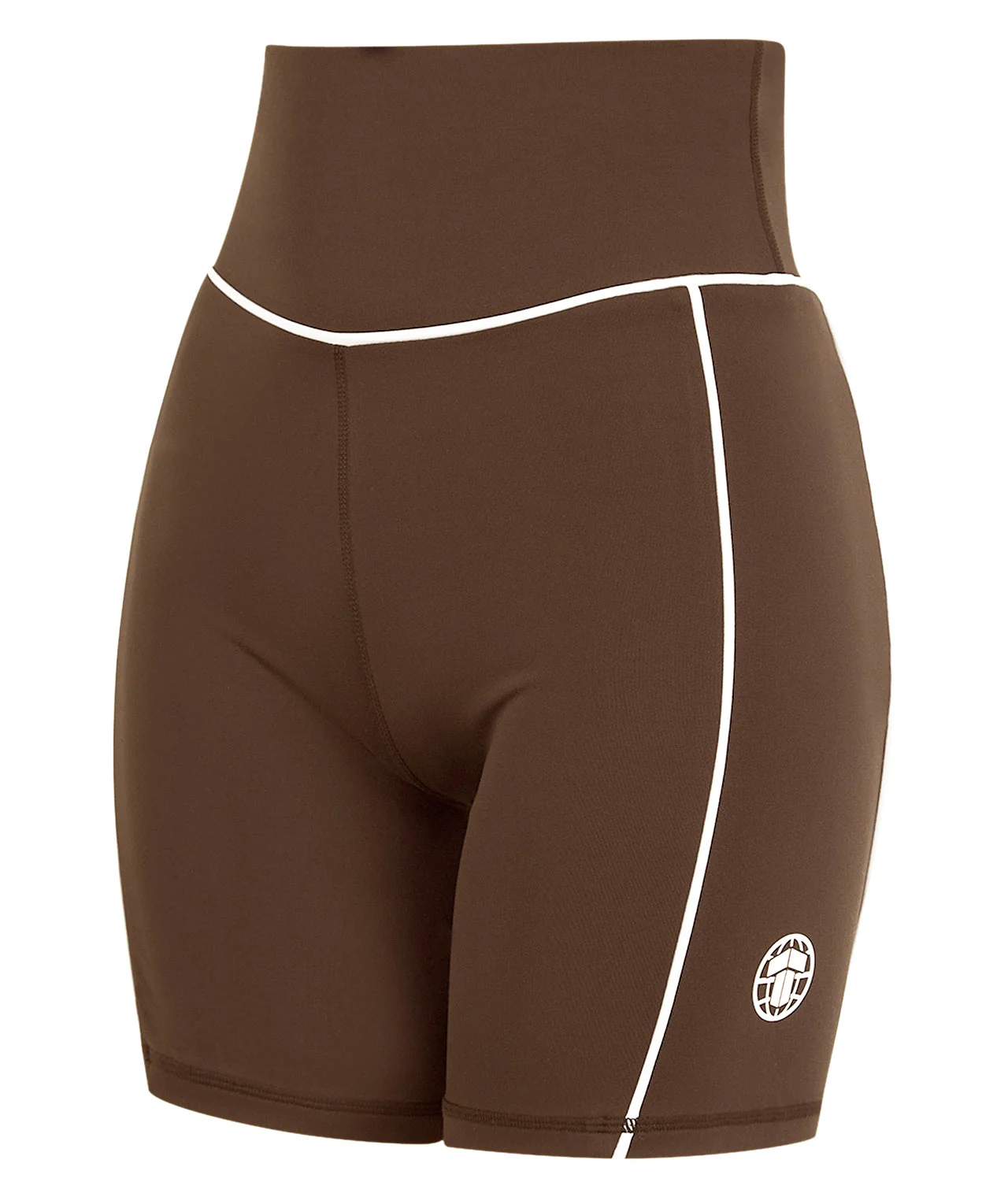 Ladies Contour Longline Shorts - Brown