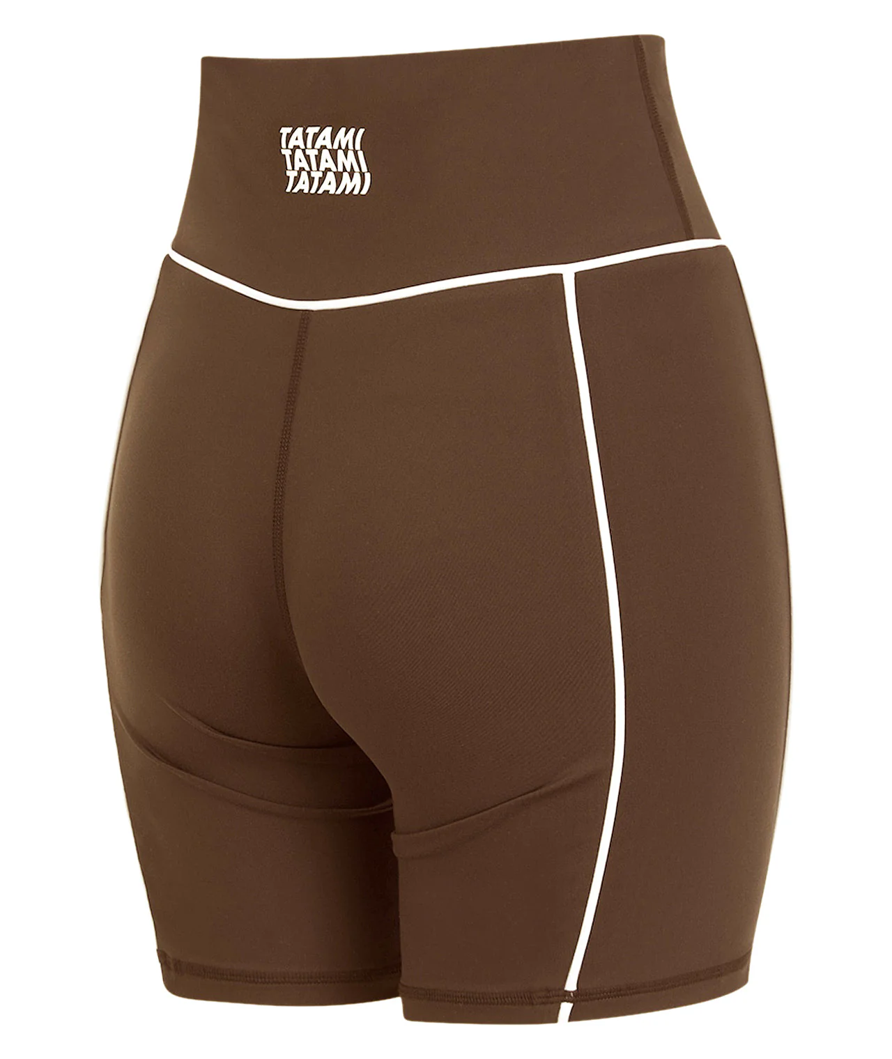 Ladies Contour Longline Shorts - Brown - Image 5