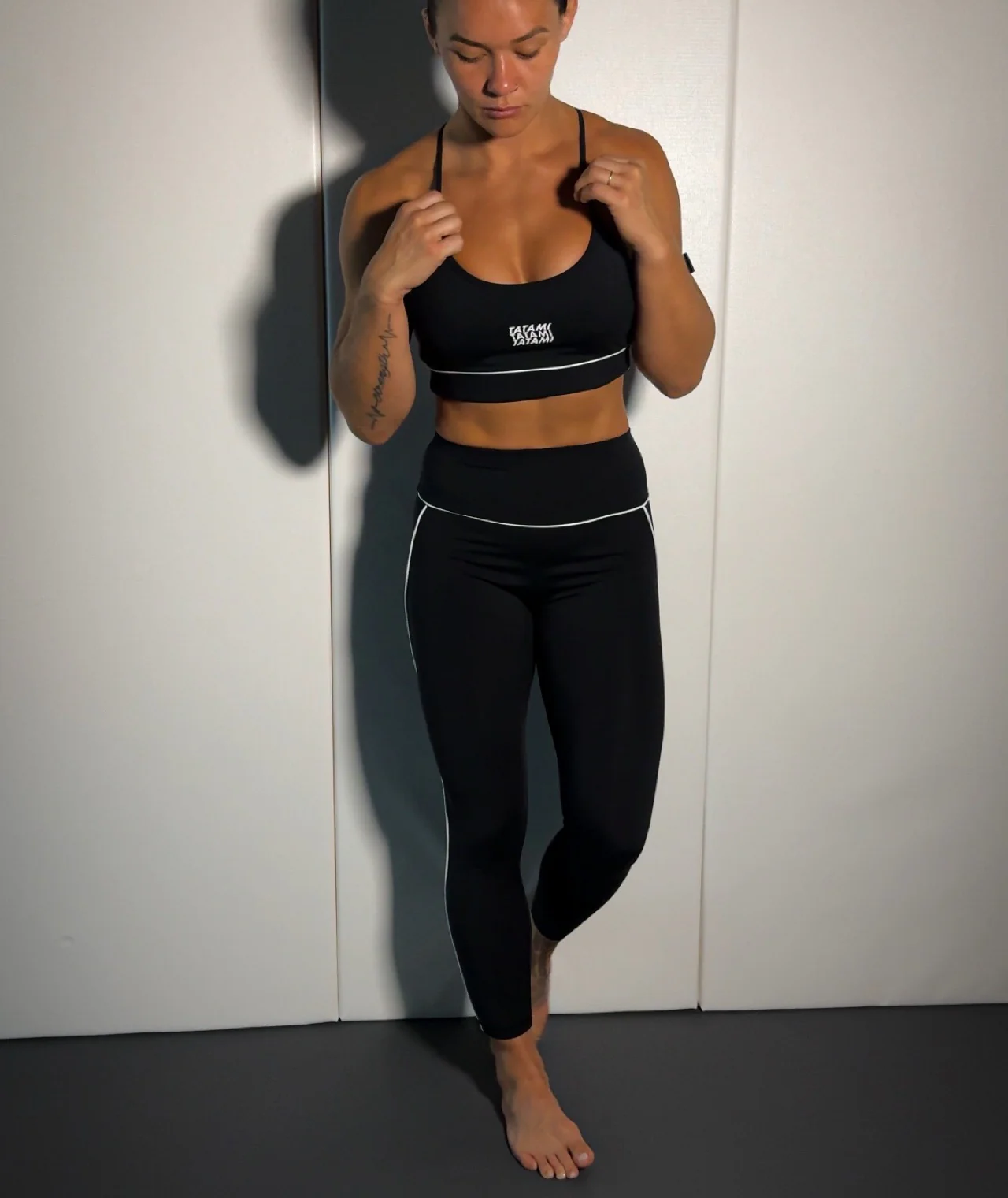Ladies Contour Sports Bra - Black - Image 7
