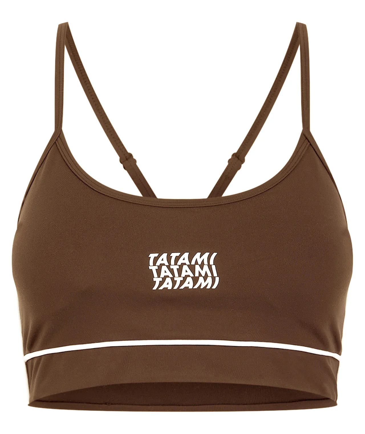 Ladies Contour Sports Bra - Brown