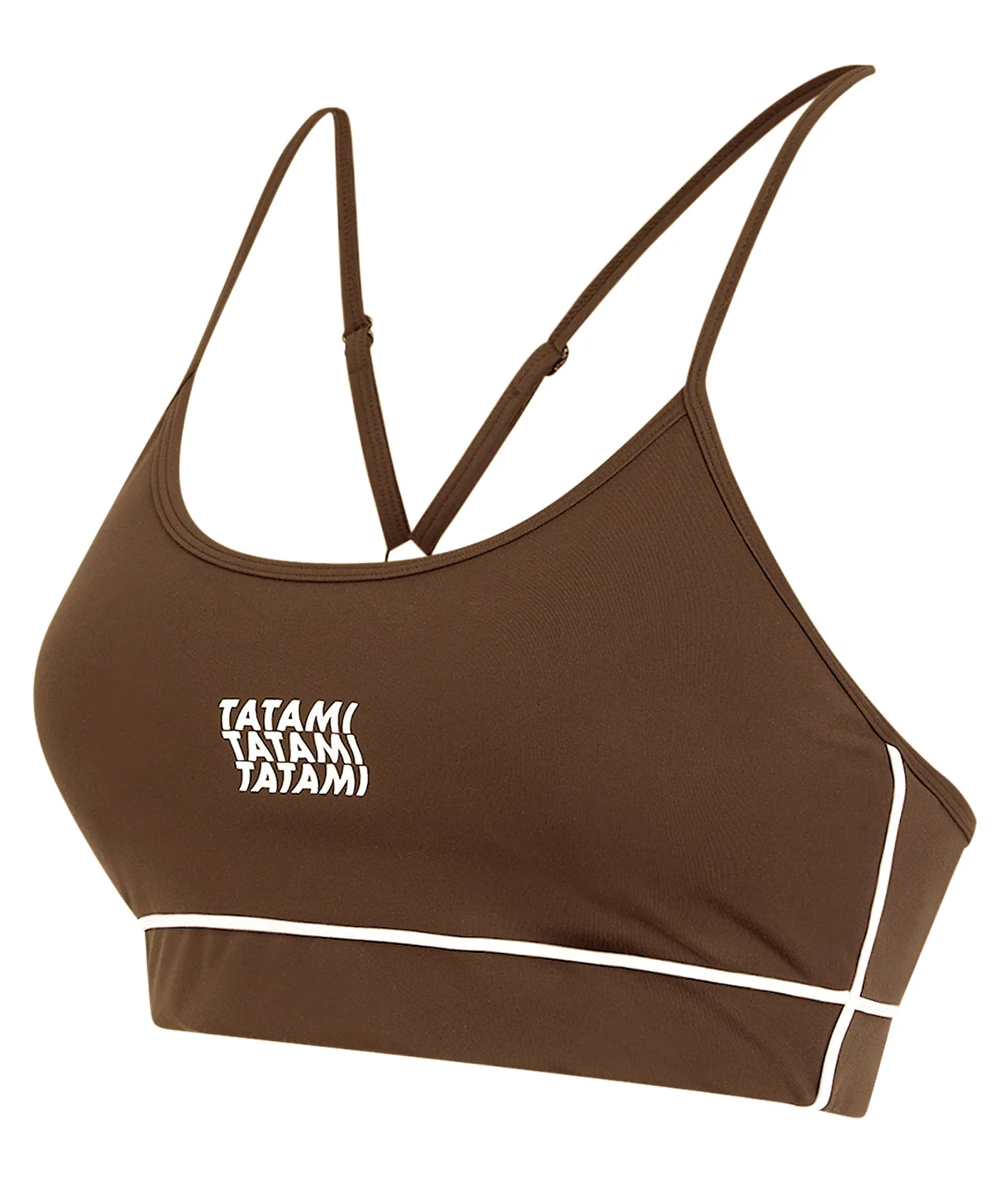 Ladies Contour Sports Bra - Brown - Image 3