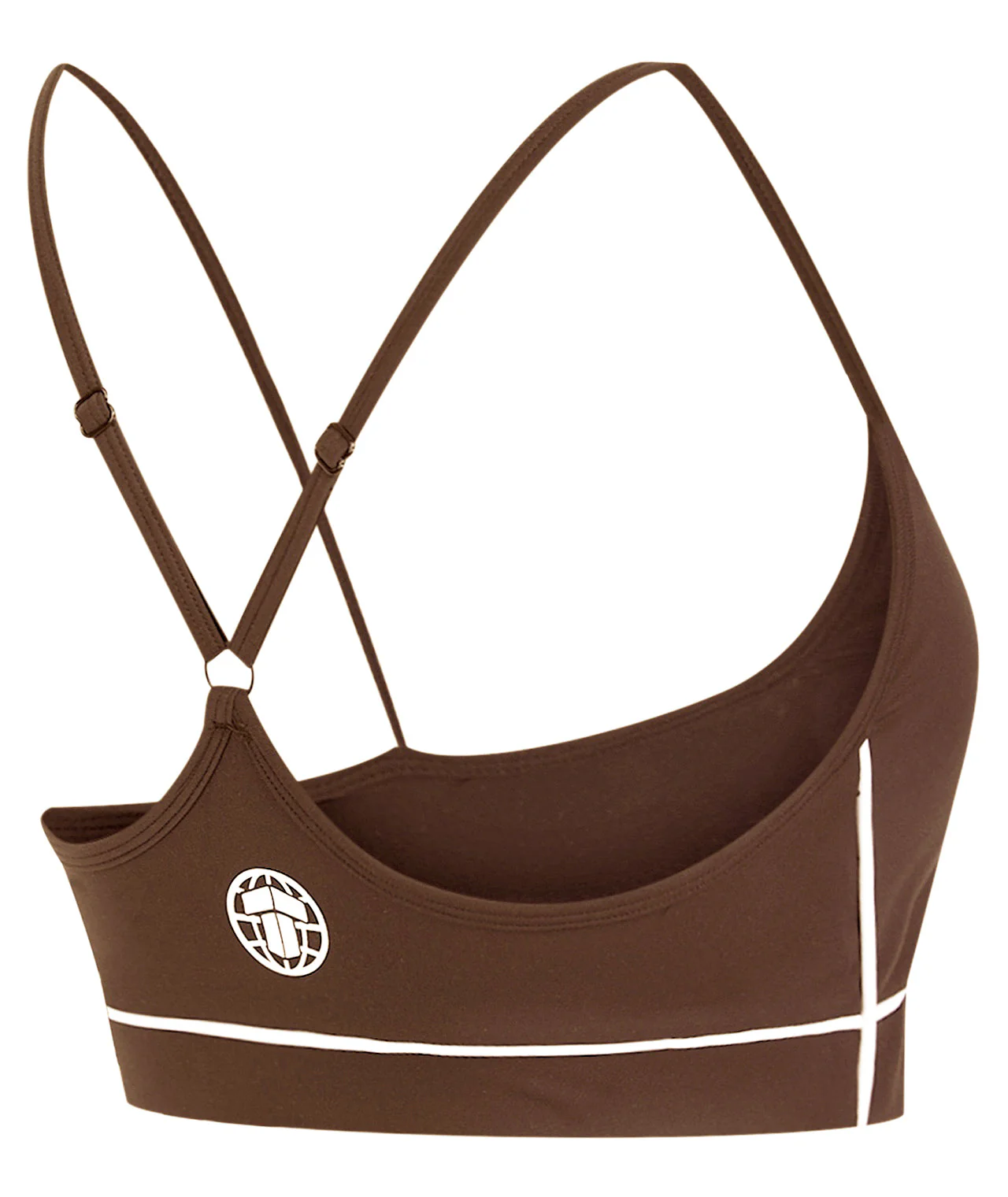 Ladies Contour Sports Bra - Brown - Image 4