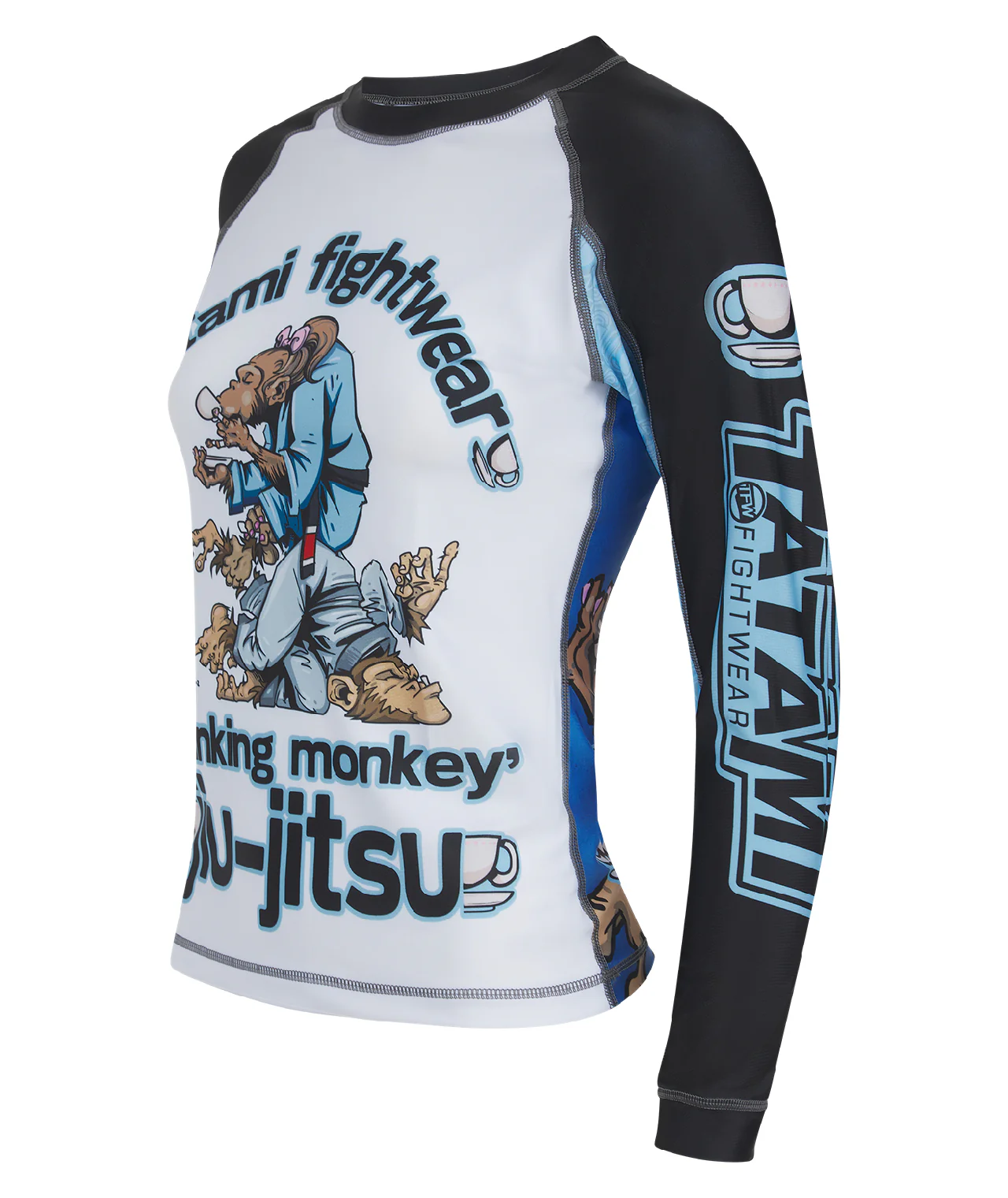 Ladies Drinker Monkey Rash Guard - Image 3