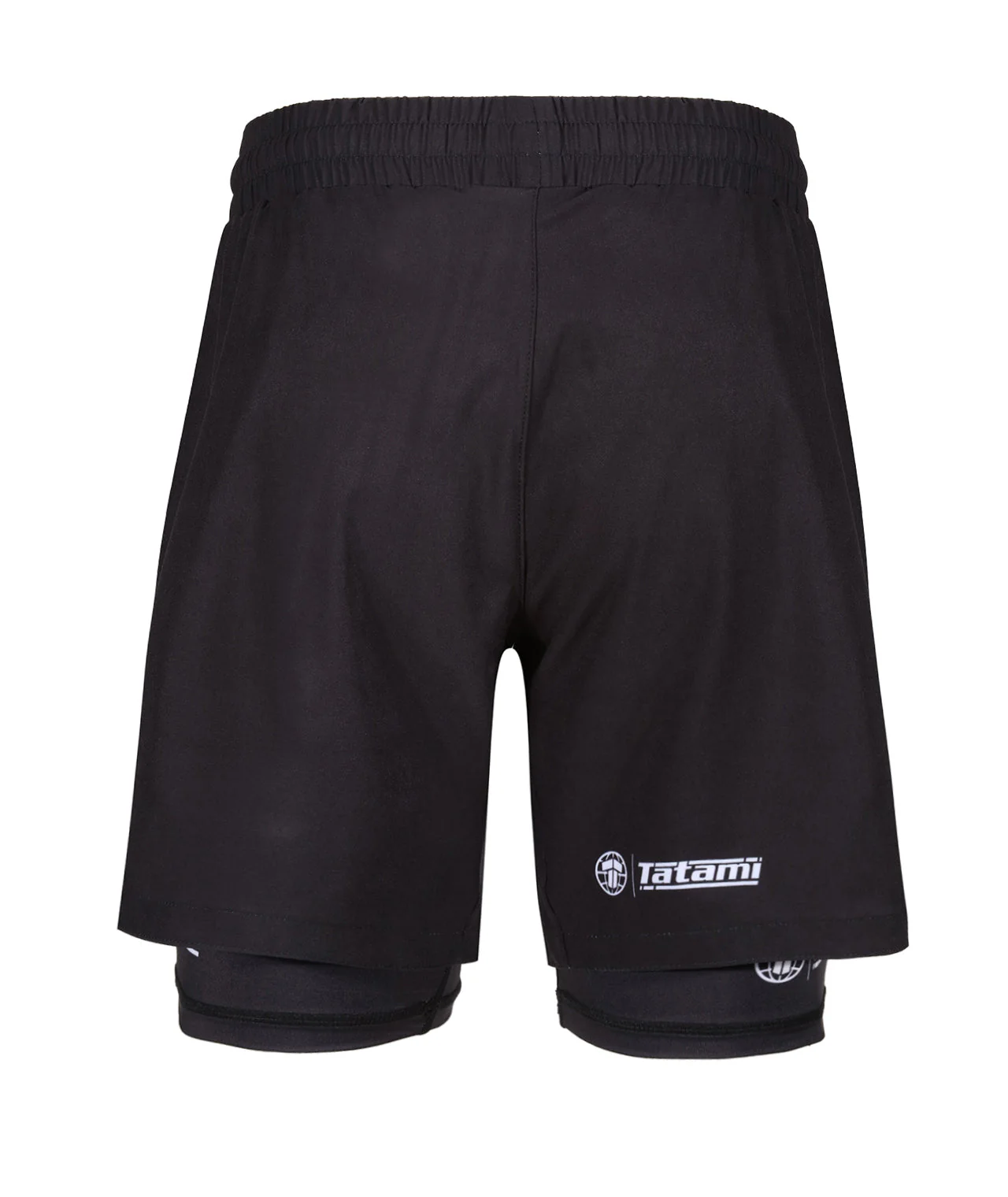 Ladies Dual Layer Grappling Shorts - Black - Image 3