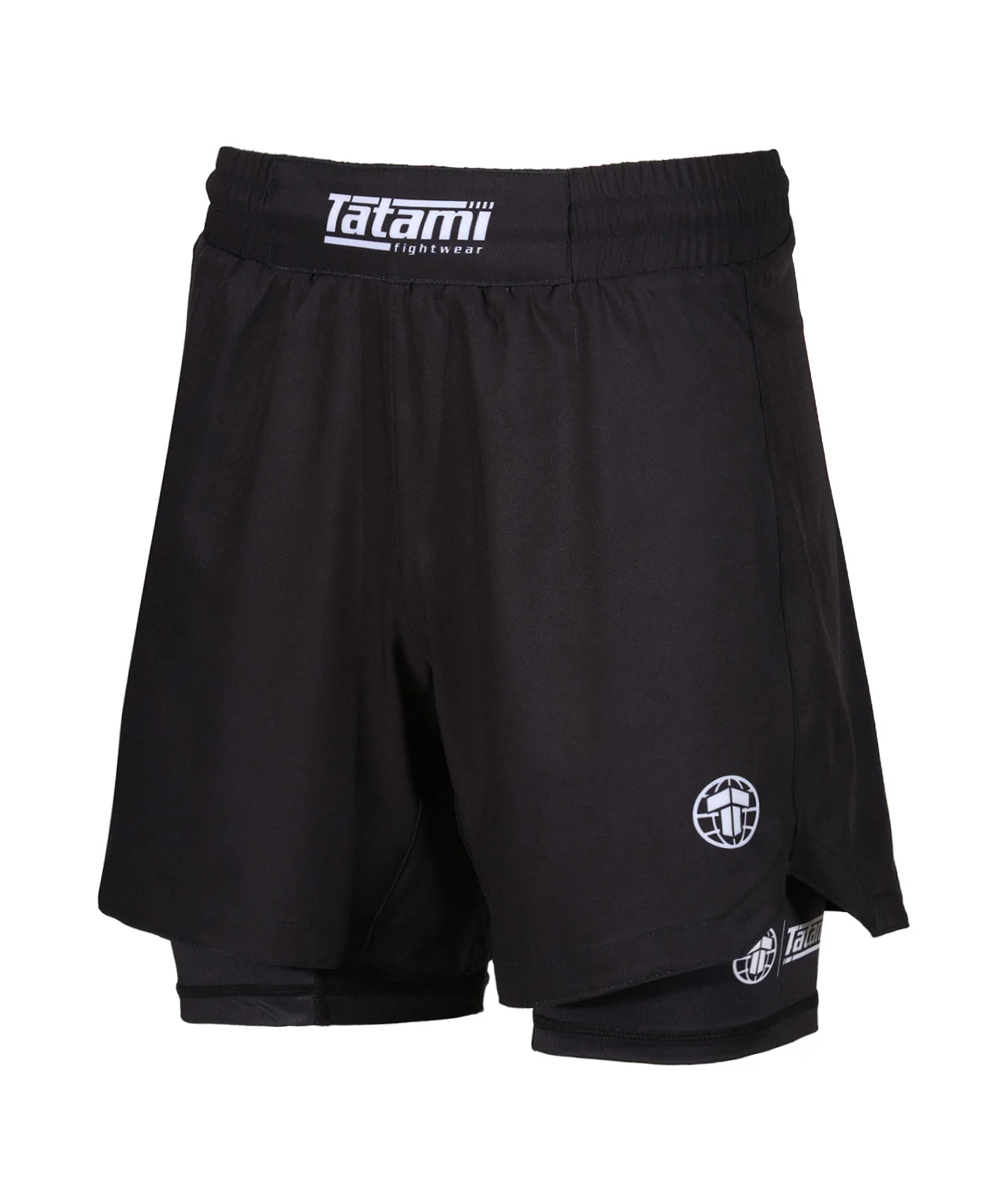 Ladies Dual Layer Grappling Shorts - Black - Image 5