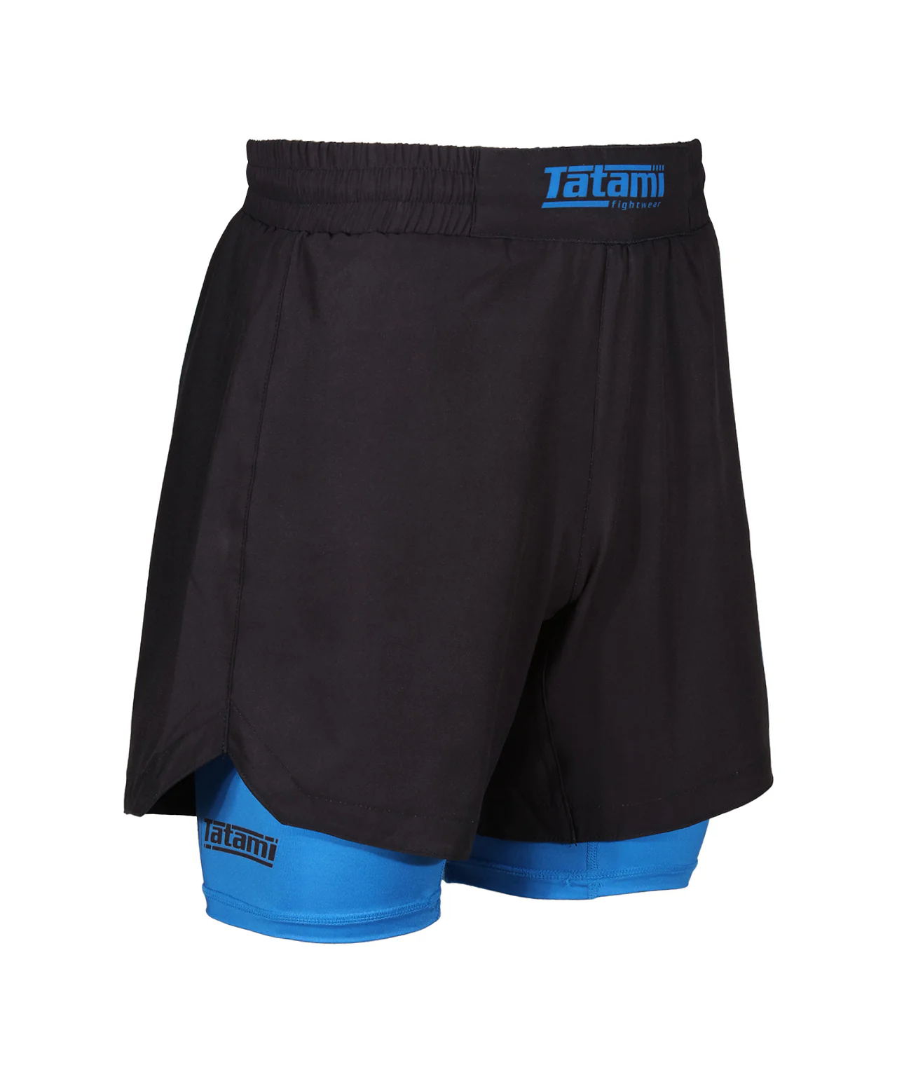 Ladies Dual Layer Grappling Shorts - Blue - Image 4
