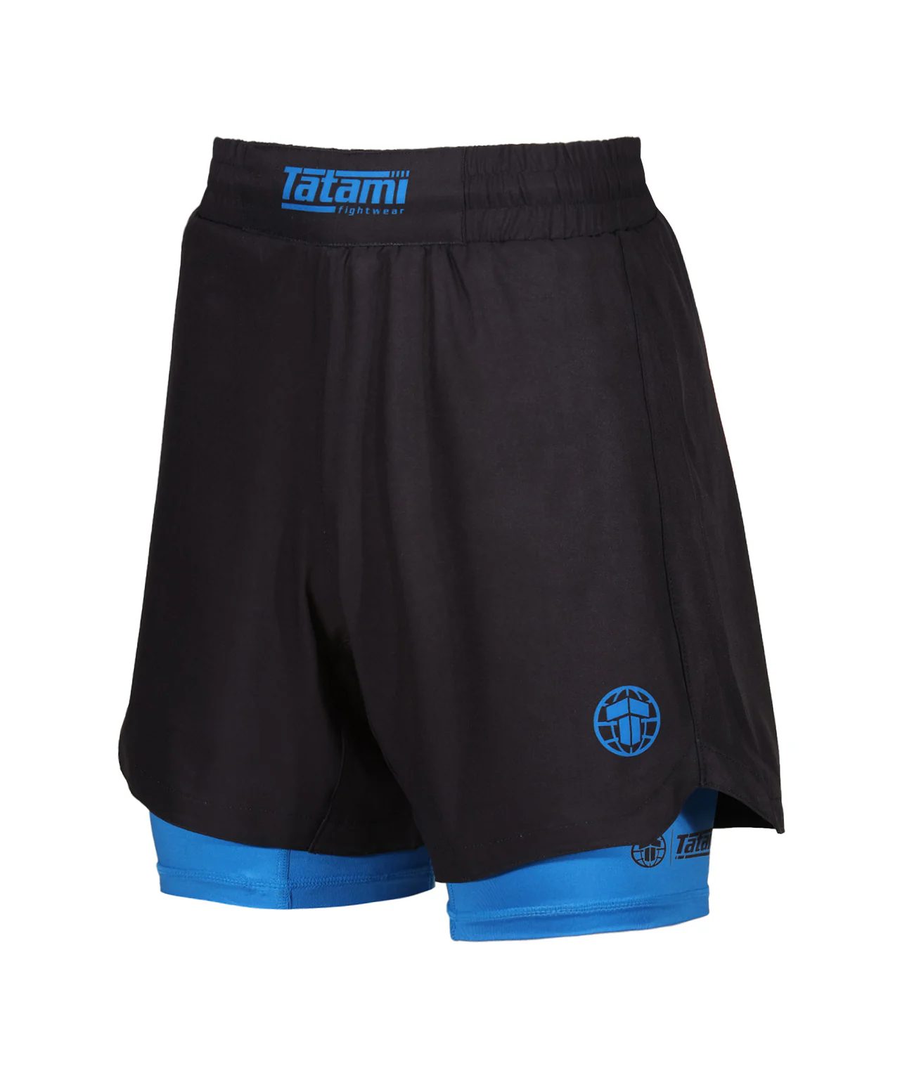 Ladies Dual Layer Grappling Shorts - Blue - Image 5